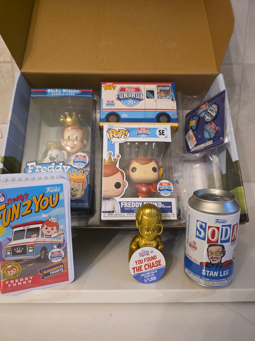 Funko Fun on the Run 2025 complete Box. Chase item - Frog Vault Collectables