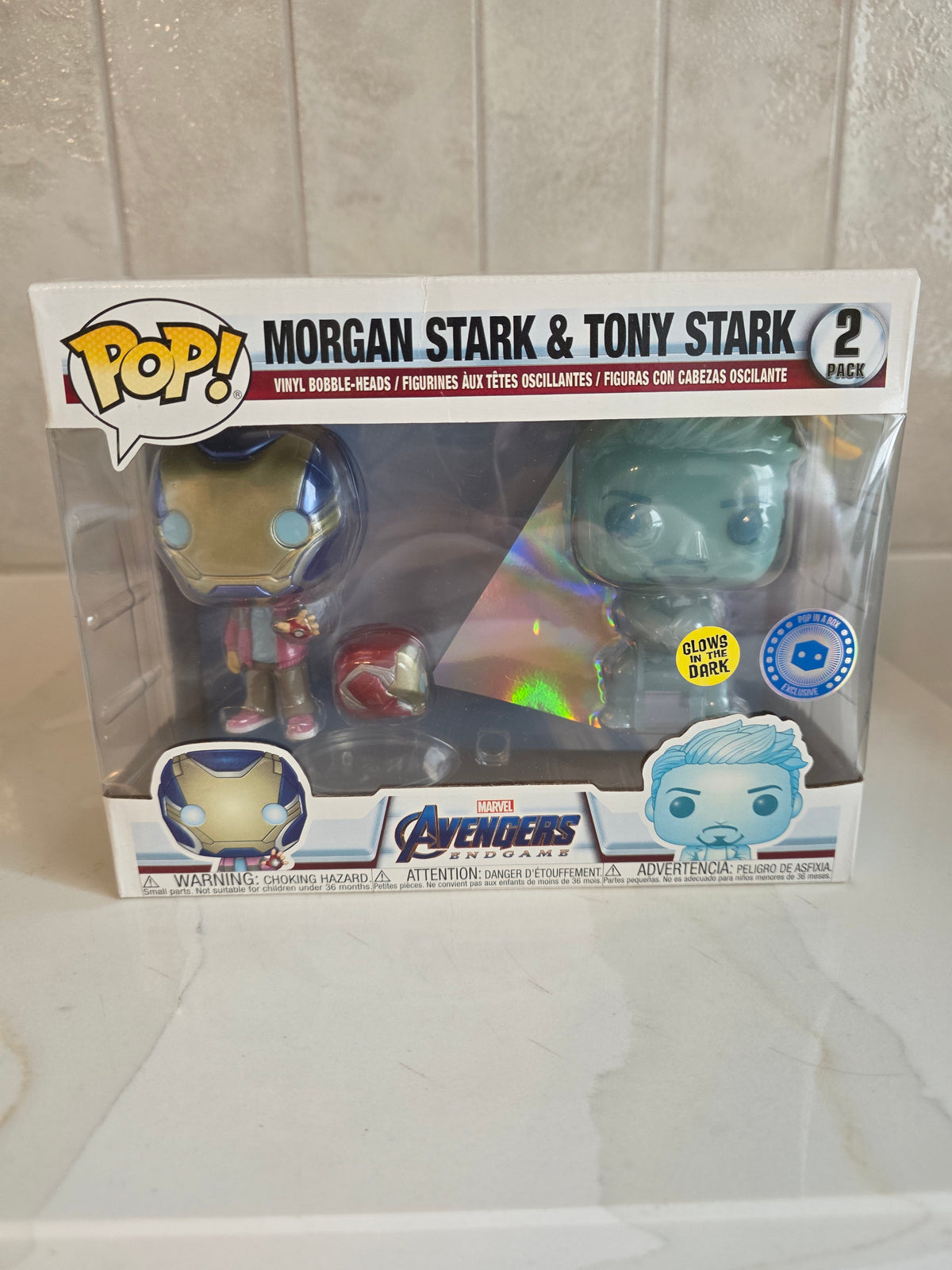 Funko Pop! 2 Pack Morgan Stark and Tony Stark (pre-owned) - Frog Vault Collectables