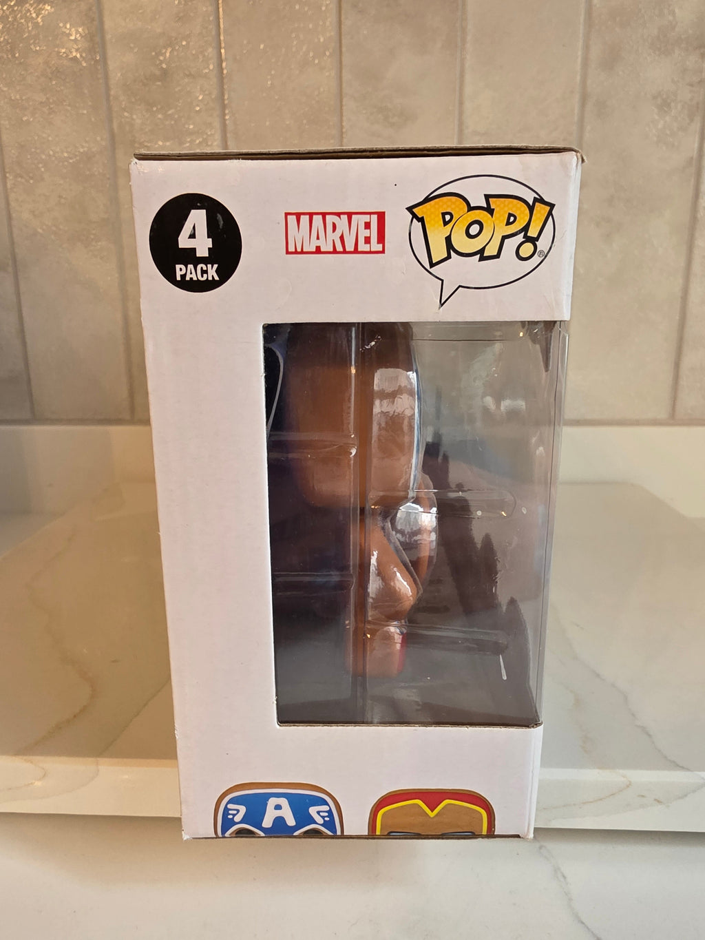 Funko Pop! 4-pack Gingerbread Captain America / Iron man / Hulk / Thor (pre-owned) - Frog Vault Collectables