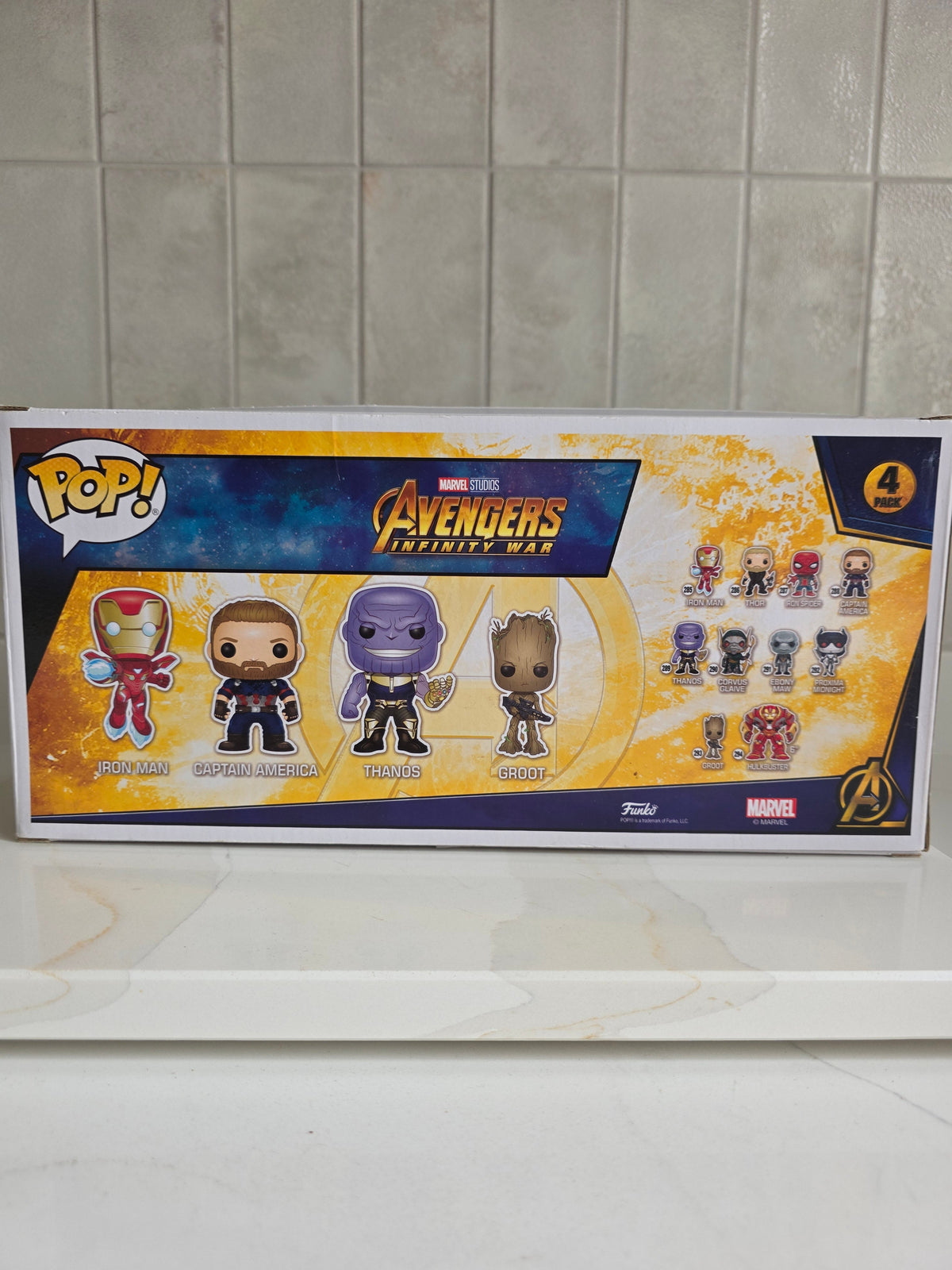 Funko Pop! 4 Pack Marvel Avengers Infinity War (pre-owned) - Frog Vault Collectables