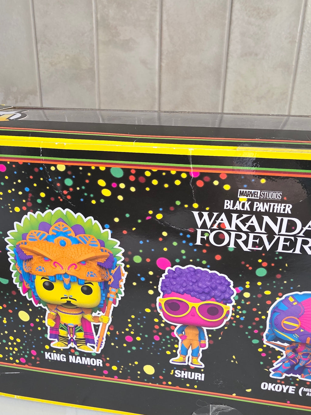Funko Pop! 4 Pack Marvel Black Panther Wakanda Forever Black Light (pre-owned) - Frog Vault Collectables