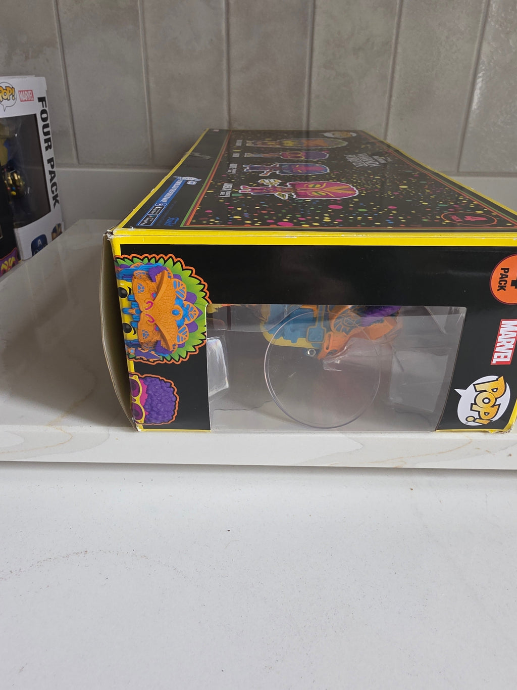Funko Pop! 4 Pack Marvel Black Panther Wakanda Forever Black Light (pre-owned) - Frog Vault Collectables