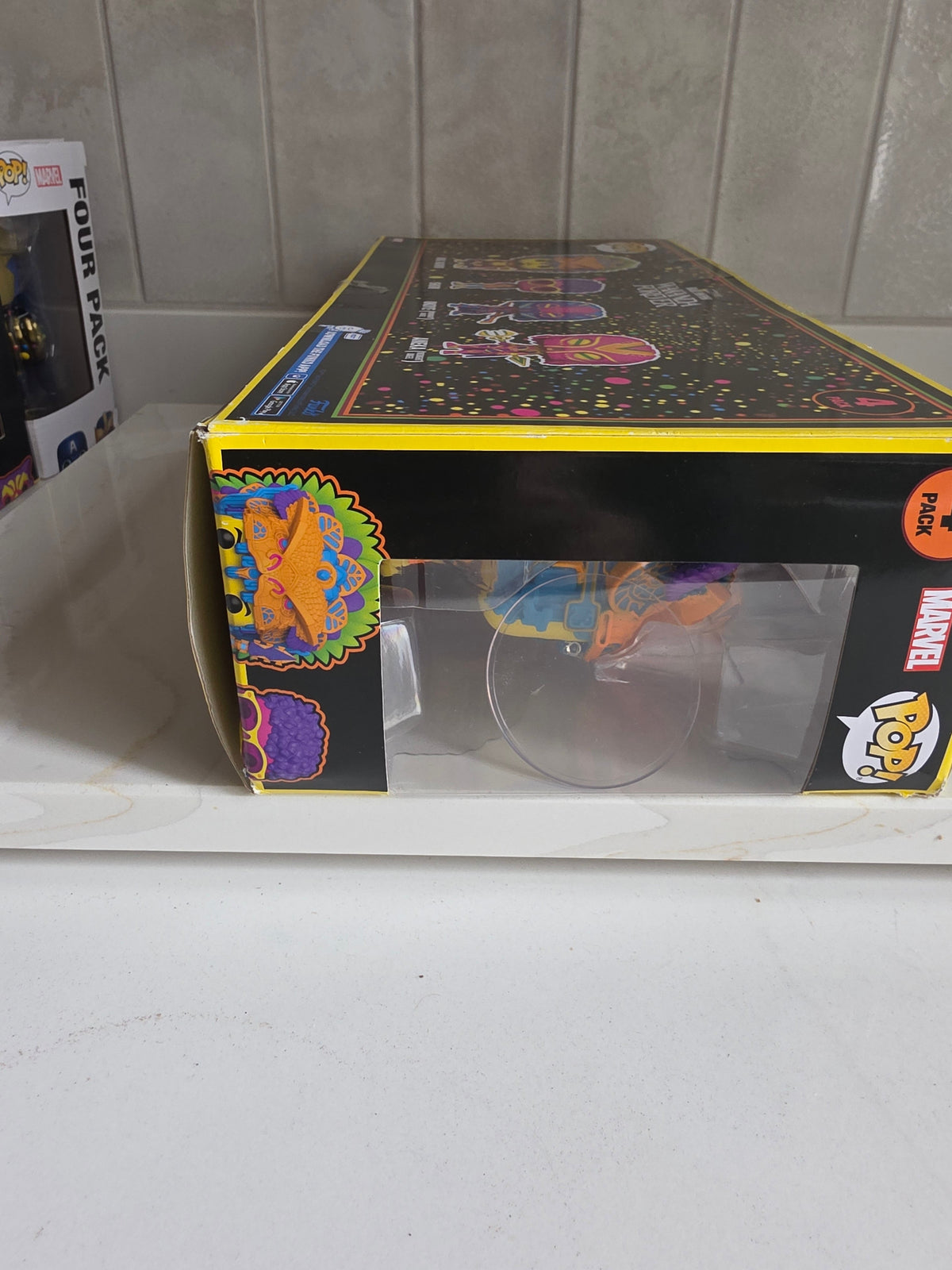Funko Pop! 4 Pack Marvel Black Panther Wakanda Forever Black Light (pre-owned) - Frog Vault Collectables