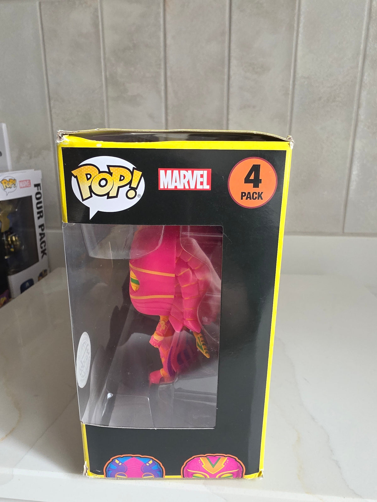 Funko Pop! 4 Pack Marvel Black Panther Wakanda Forever Black Light (pre-owned) - Frog Vault Collectables