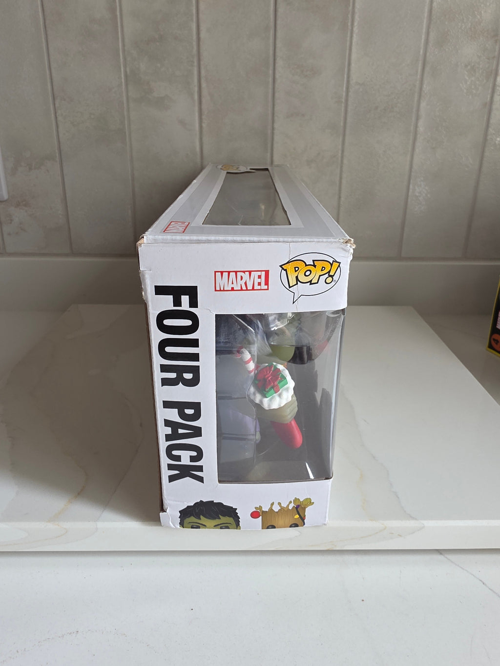 Funko Pop! 4 Pack Marvel Happy Holiday (pre-owned) - Frog Vault Collectables