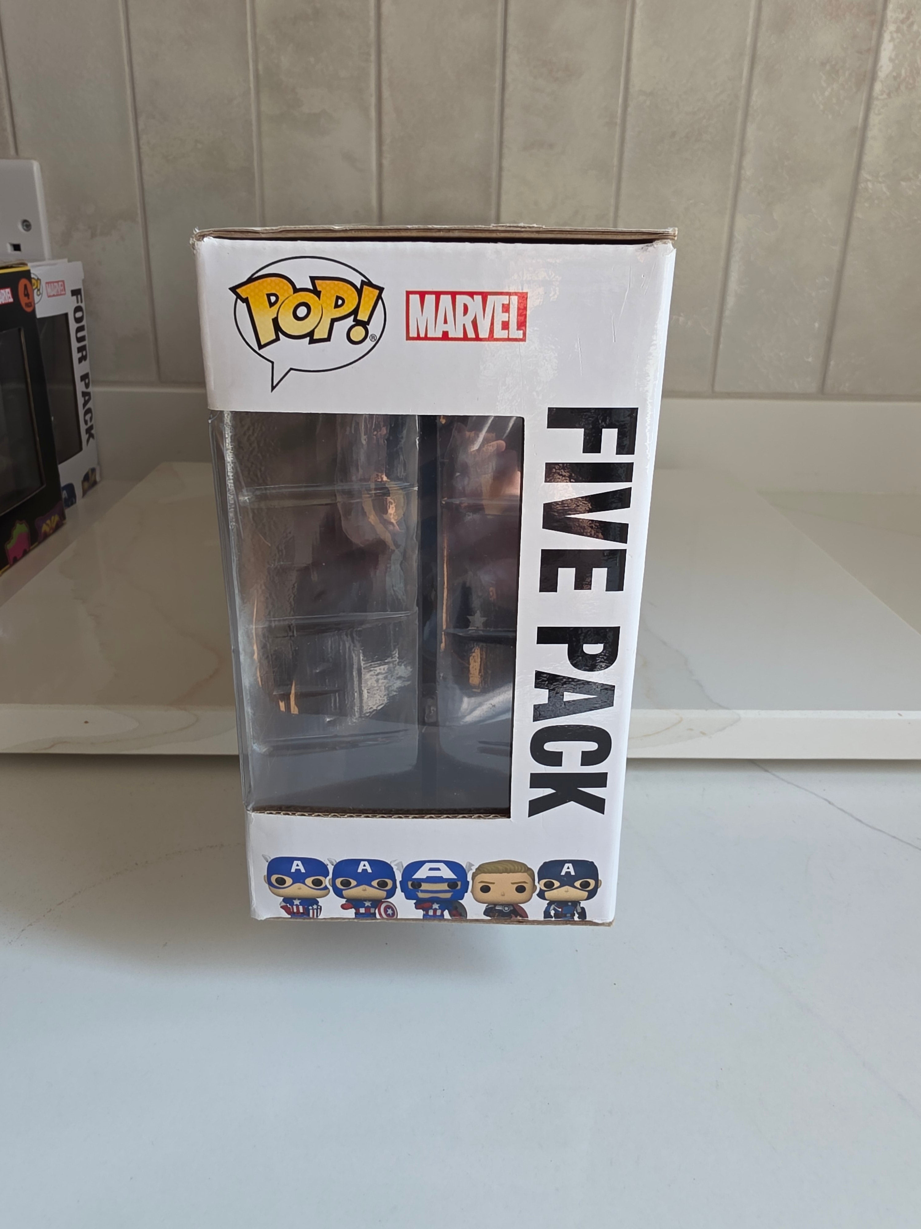 Funko Pop! 5 Pack Captai America: Through the Ages (pre-owned) - Frog Vault Collectables
