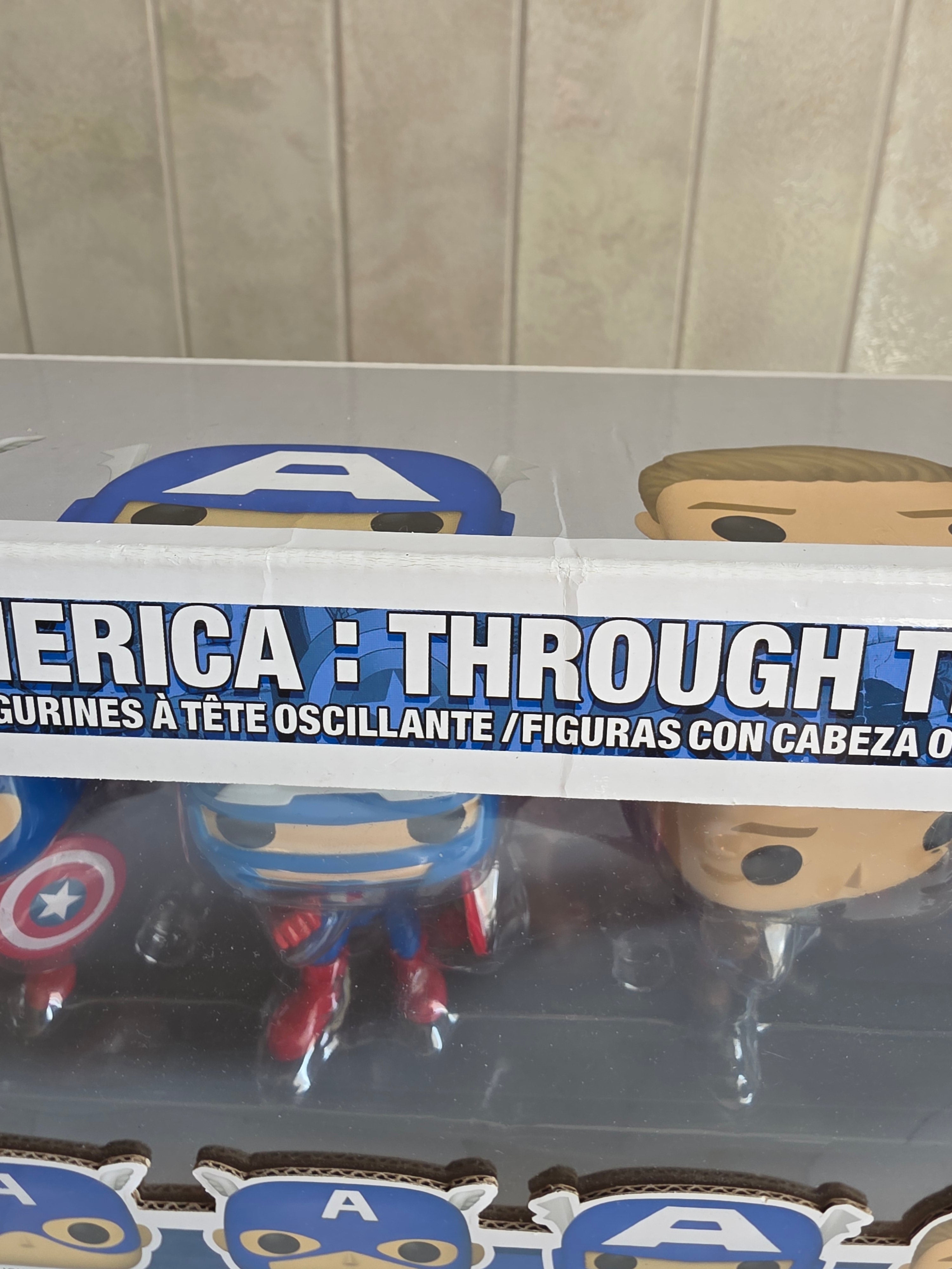 Funko Pop! 5 Pack Captai America: Through the Ages (pre-owned) - Frog Vault Collectables