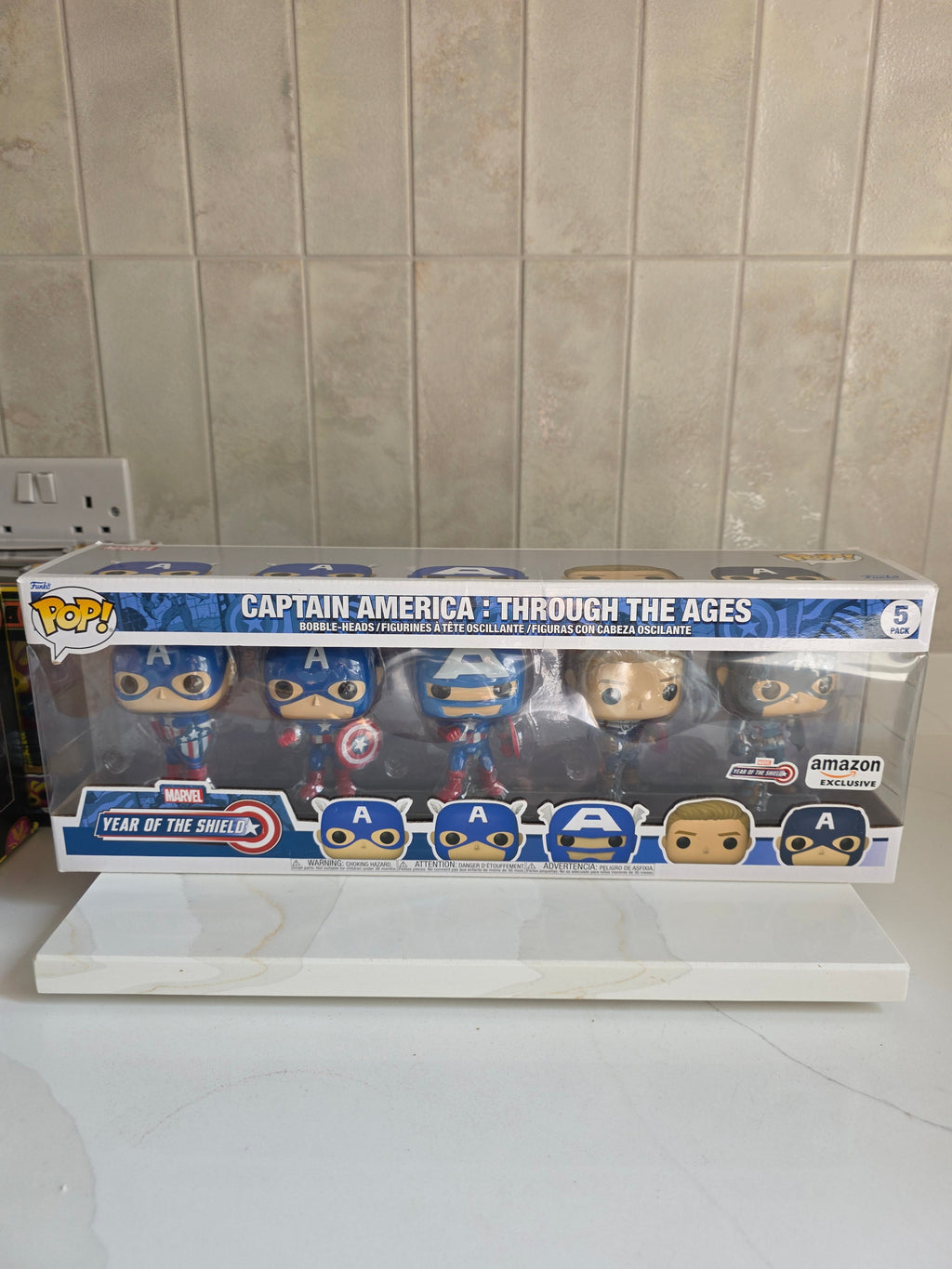 Funko Pop! 5 Pack Captai America: Through the Ages (pre-owned) - Frog Vault Collectables
