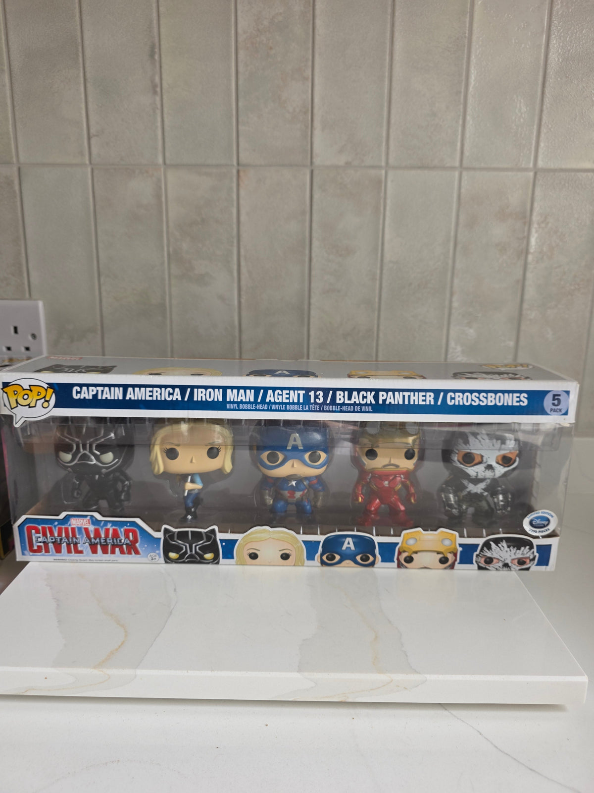 Funko Pop! 5 Pack Marvel Captain America Civil War limited 5000 pieces (pre-owned) - Frog Vault Collectables