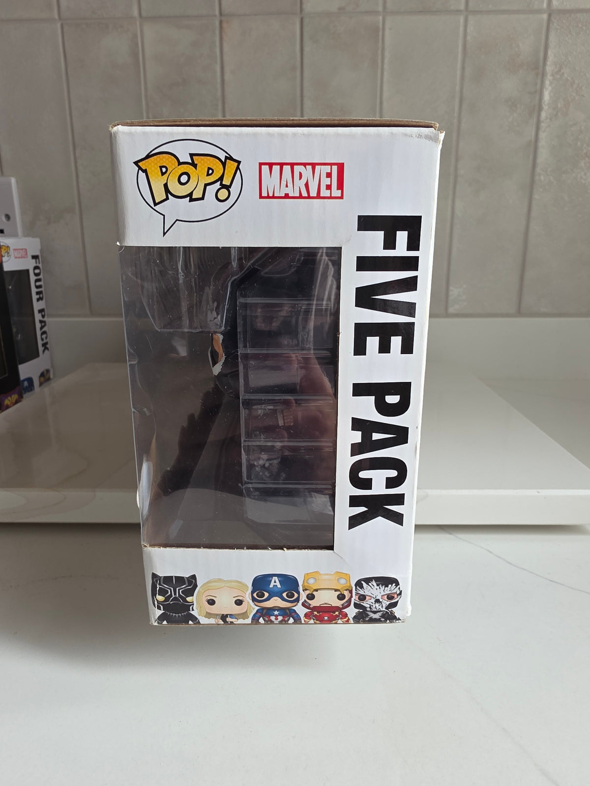 Funko Pop! 5 Pack Marvel Captain America Civil War limited 5000 pieces (pre-owned) - Frog Vault Collectables