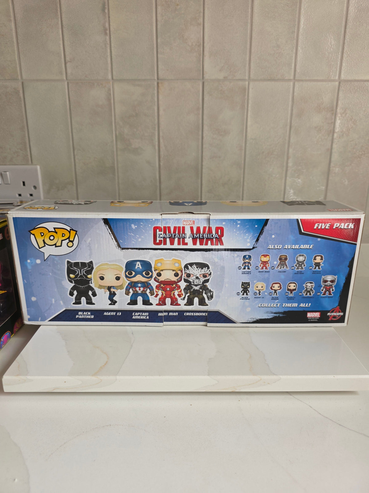 Funko Pop! 5 Pack Marvel Captain America Civil War limited 5000 pieces (pre-owned) - Frog Vault Collectables