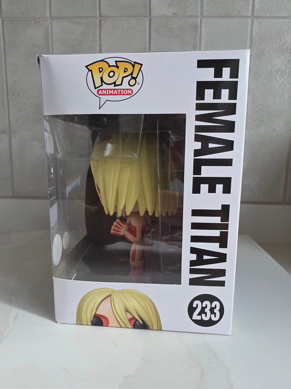 Funko Pop! 6 inch Attack on Titan Female Titan 233 (pre-owned) - Frog Vault Collectables