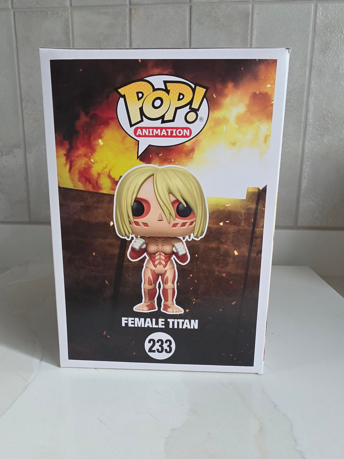 Funko Pop! 6 inch Attack on Titan Female Titan 233 (pre-owned) - Frog Vault Collectables