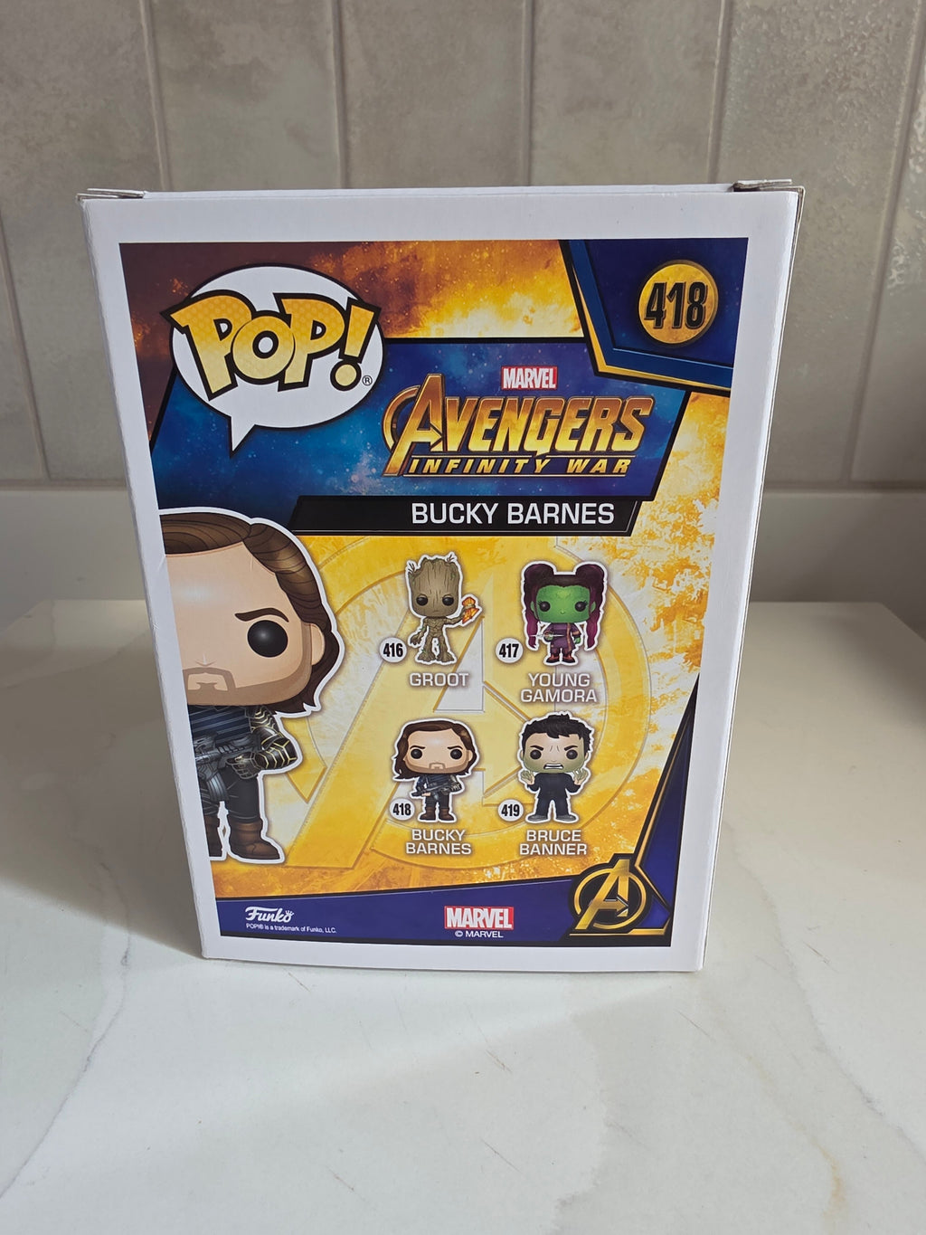 Funko Pop! Bucky Barnes 418 (pre-owned) - Frog Vault Collectables