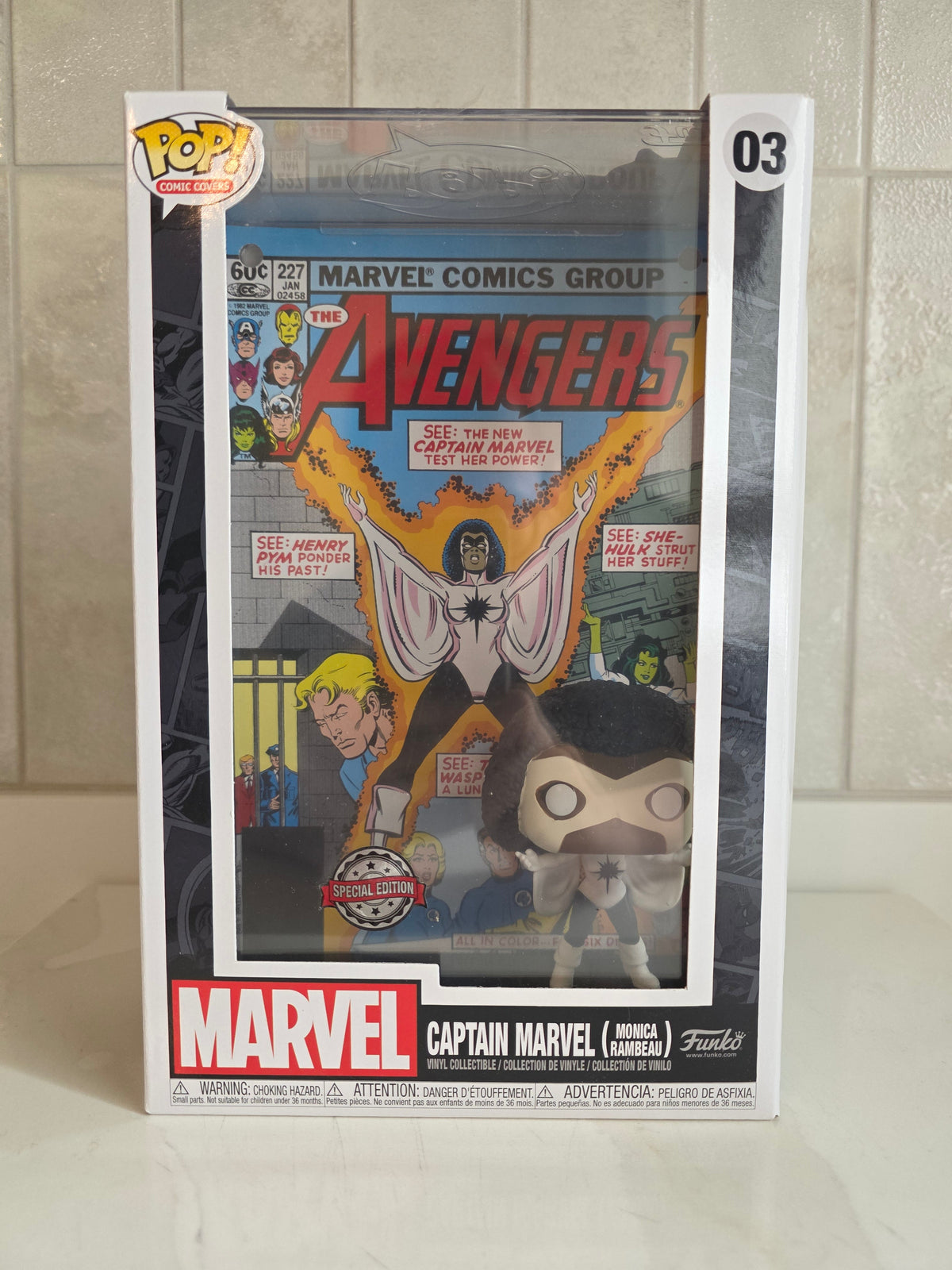 Funko Pop! Comic Covers Captain Marvel (Monica Rambeau) (un-opened) - Frog Vault Collectables