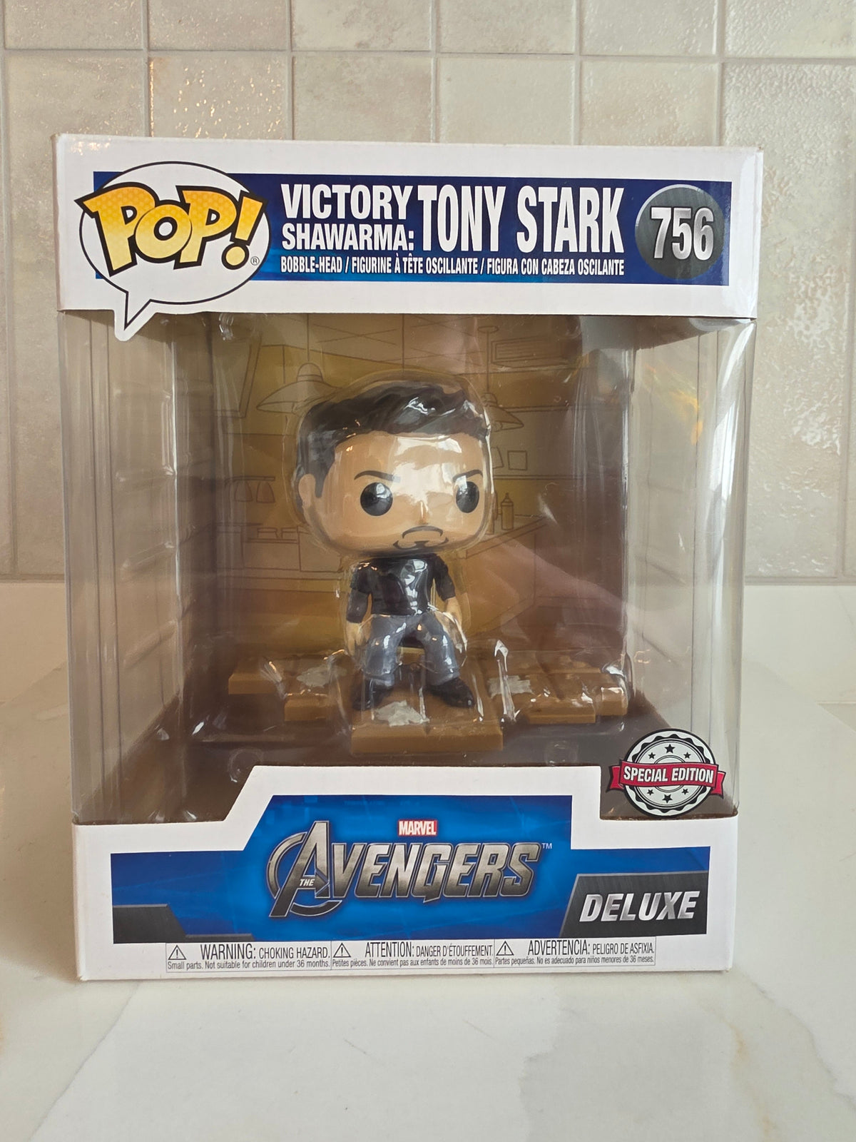 Funko Pop! Deluxe Victory Shawarma: Tony Stark 756 (pre-owned) - Frog Vault Collectables