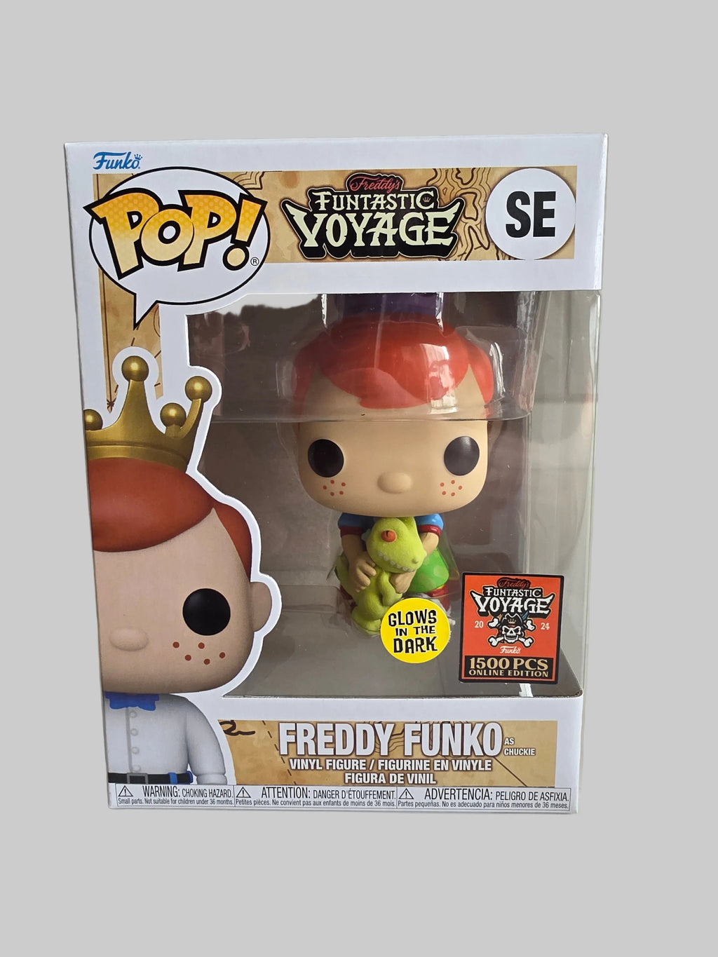 Funko Pop! Freddy Funko as Chuckie SE 2024 (glow in the dark) 1500 Pieces (pre-owned) - Frog Vault Collectables