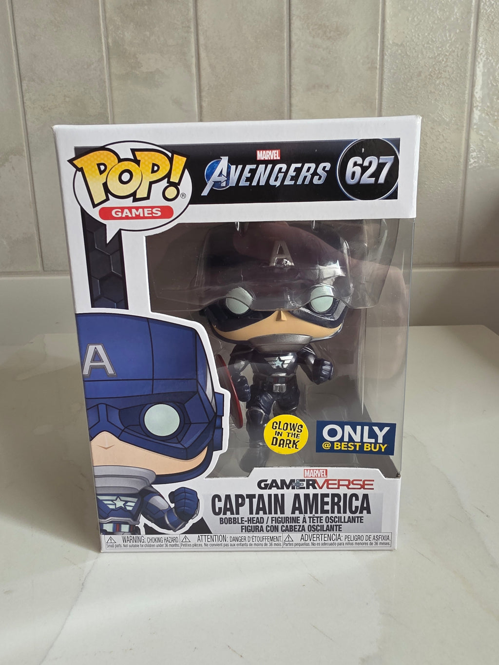 Funko Pop! Gamerverse Captain America 627 (best buy, glow in the dark) (pre-owned) - Frog Vault Collectables