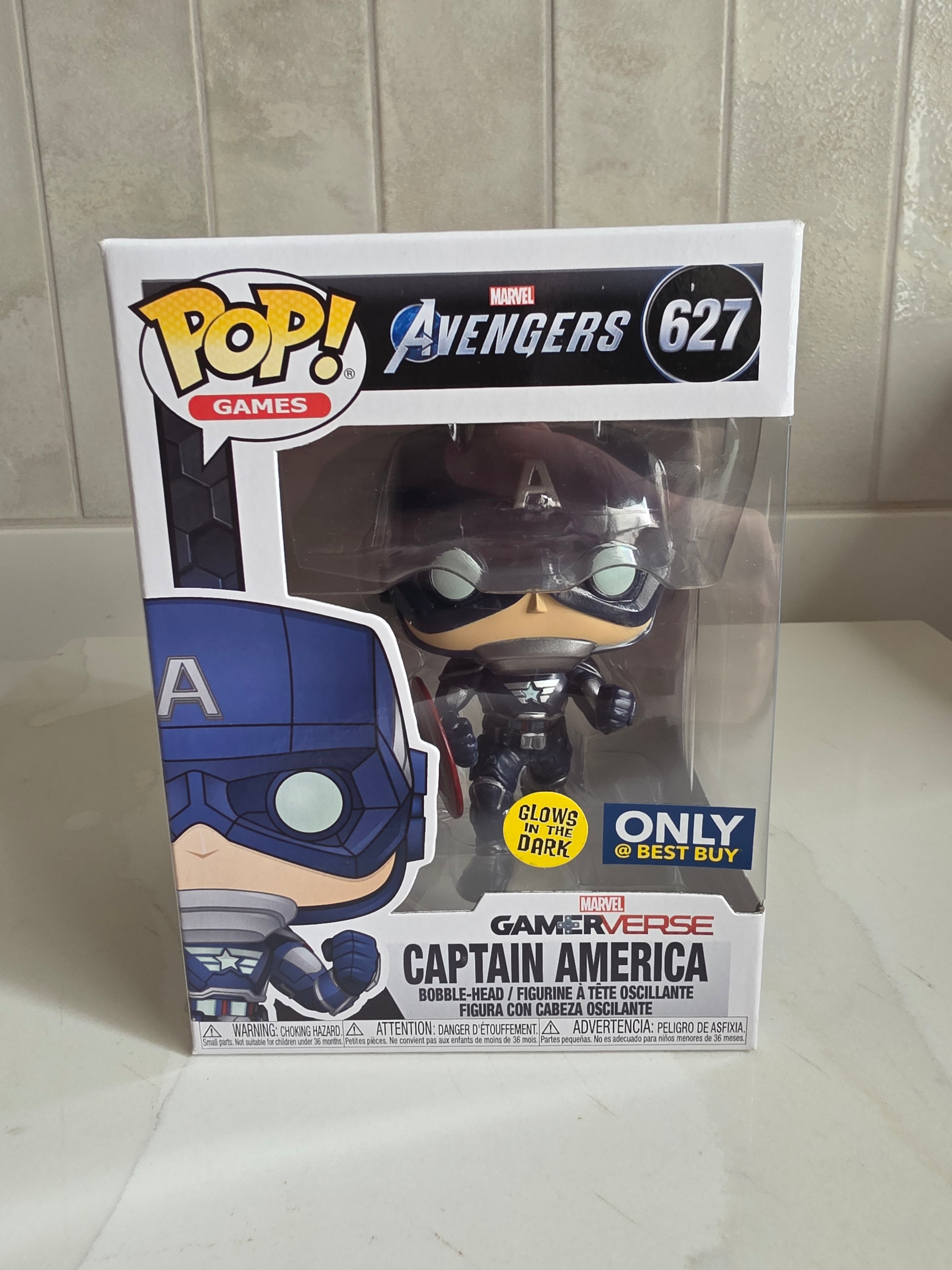 Funko Pop! Gamerverse Captain America 627 (best buy, glow in the dark) (pre-owned) - Frog Vault Collectables