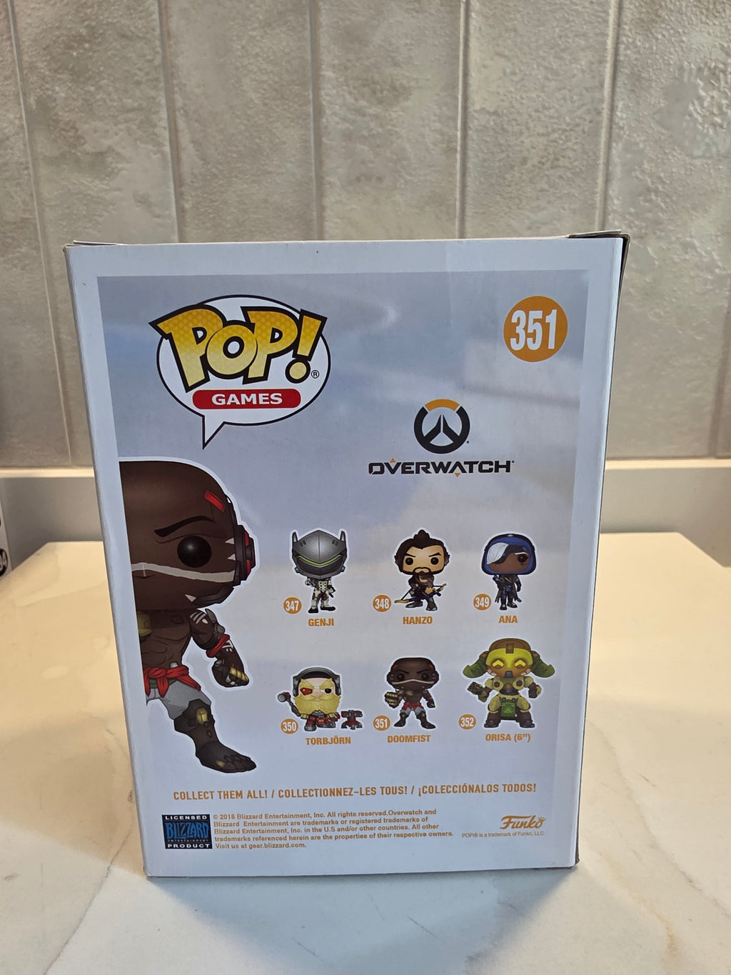 Funko Pop! Games Doomfist 351 (pre-owned) - Frog Vault Collectables