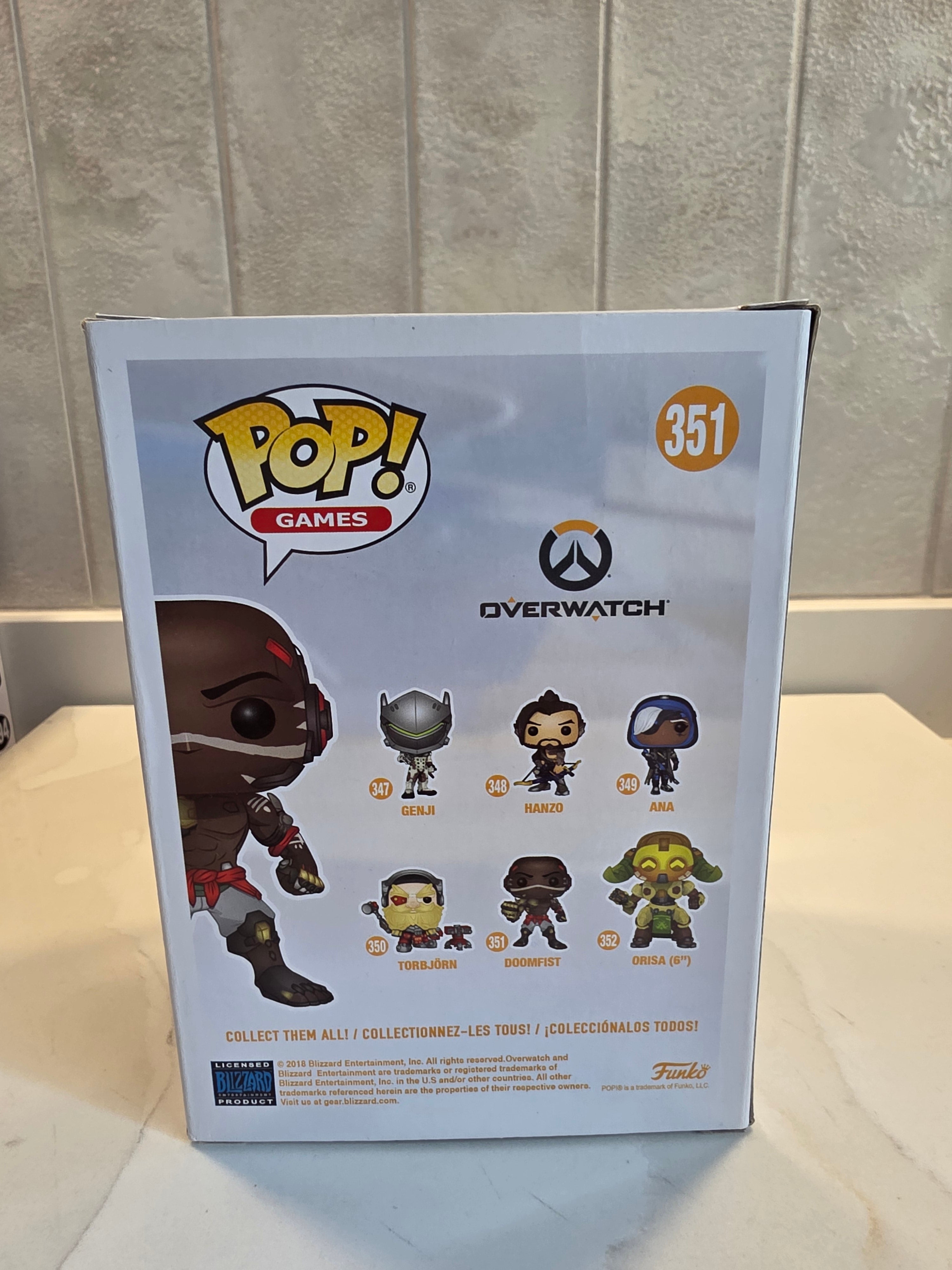 Funko Pop! Games Doomfist 351 (pre-owned) - Frog Vault Collectables