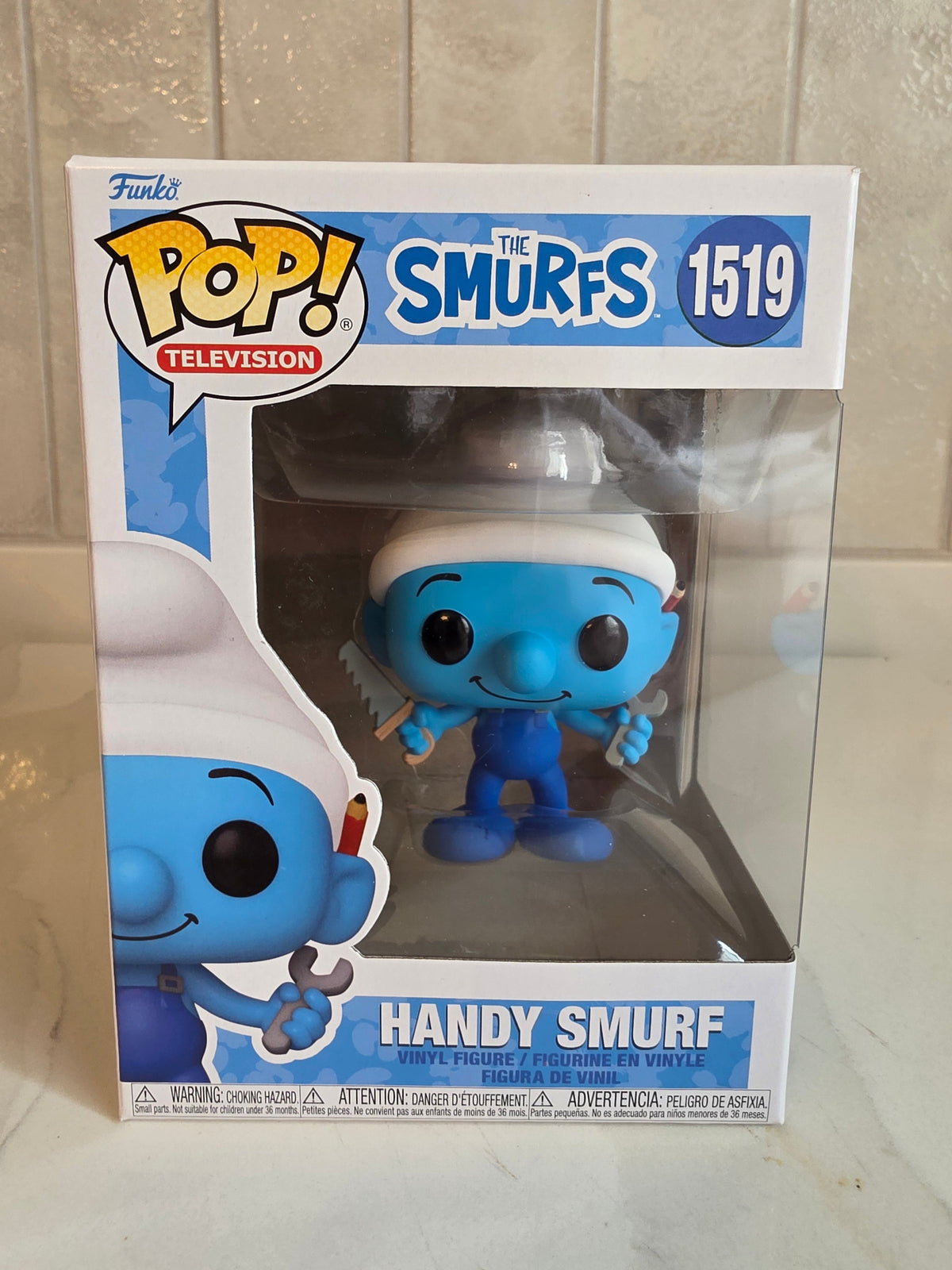 Funko Pop! Handy Smurf 1519 (pre-owned) - Frog Vault Collectables