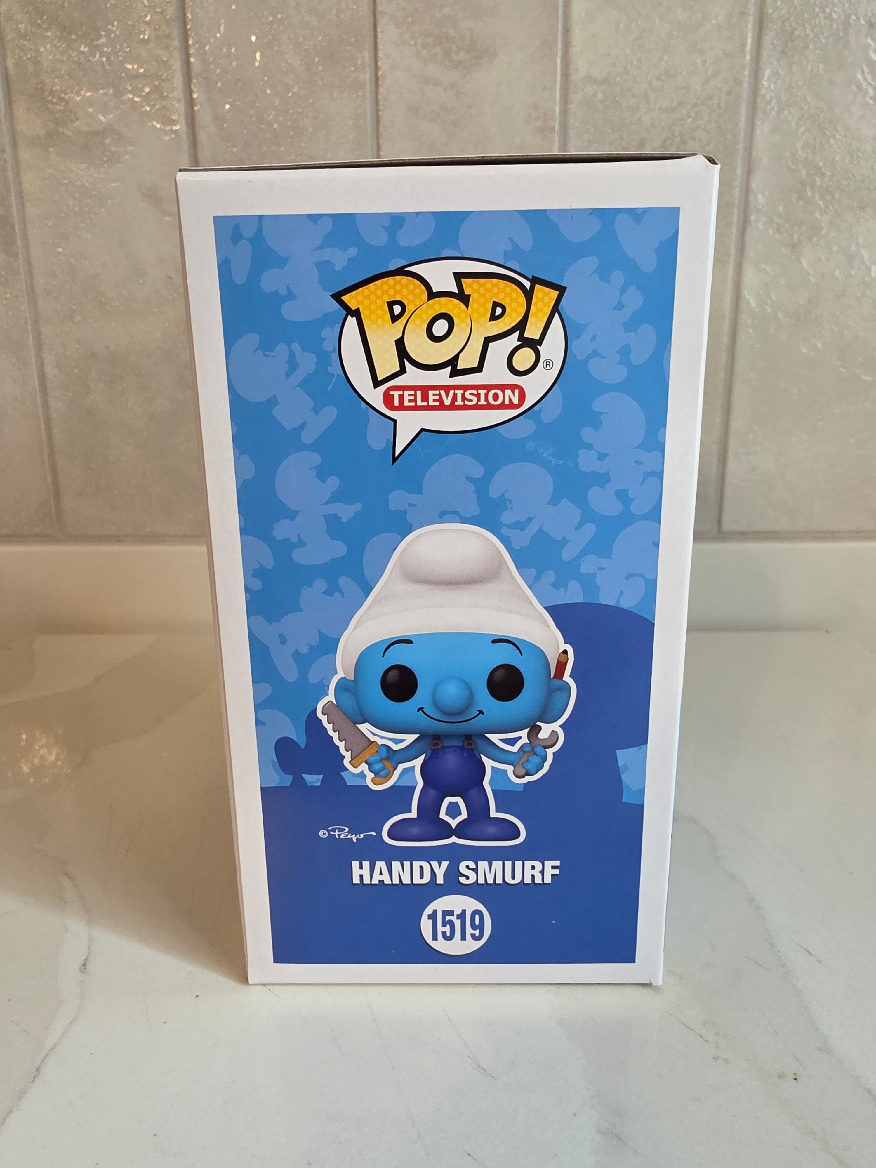 Funko Pop! Handy Smurf 1519 (pre-owned) - Frog Vault Collectables