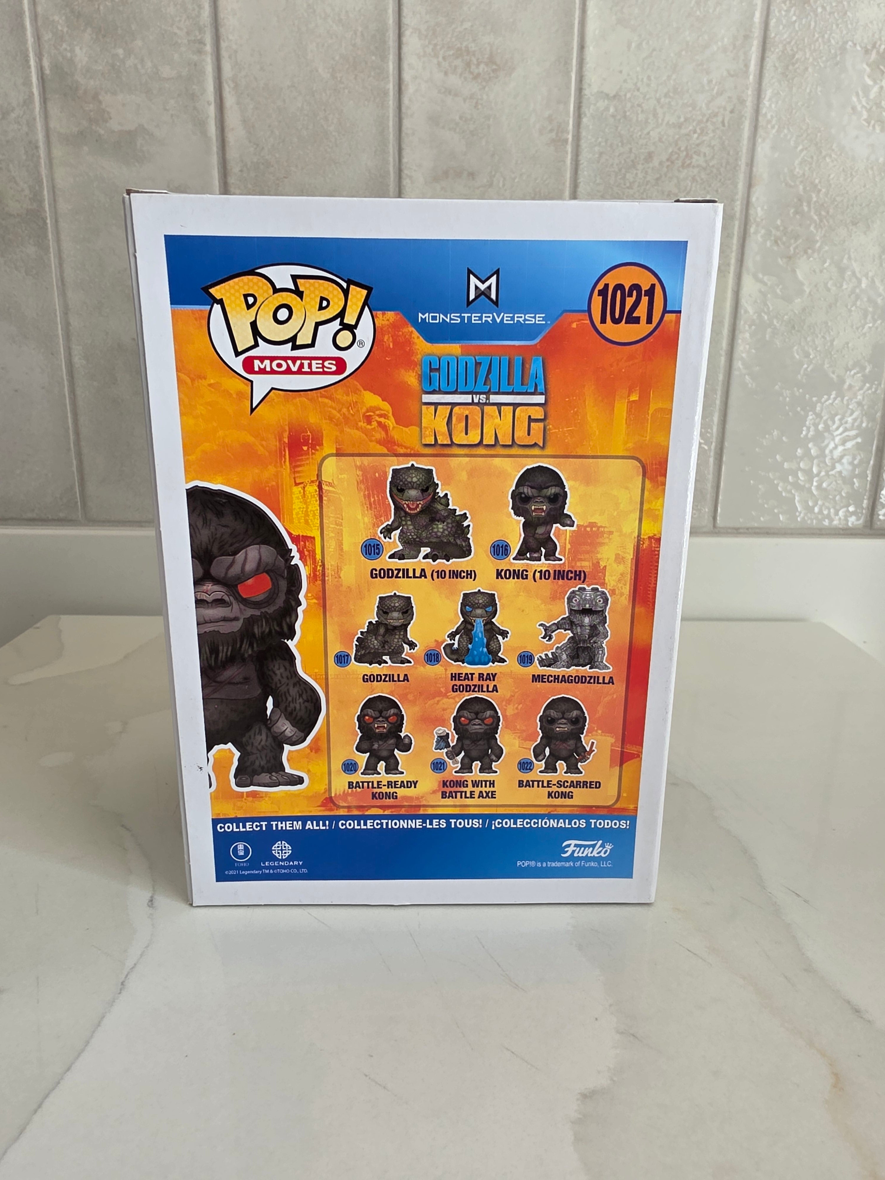 Funko Pop! Kong with Battle Axe 1021 (flocked) (pre-owned) - Frog Vault Collectables