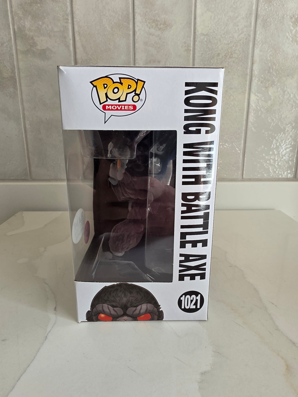Funko Pop! Kong with Battle Axe 1021 (flocked) (pre-owned) - Frog Vault Collectables