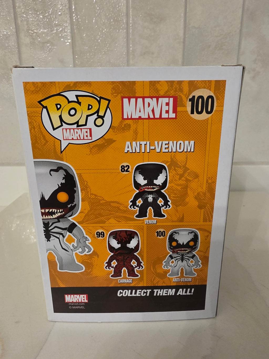 Funko Pop! Marvel Anti-venom 100 (underground toys exclusive) (pre-owned) - Frog Vault Collectables
