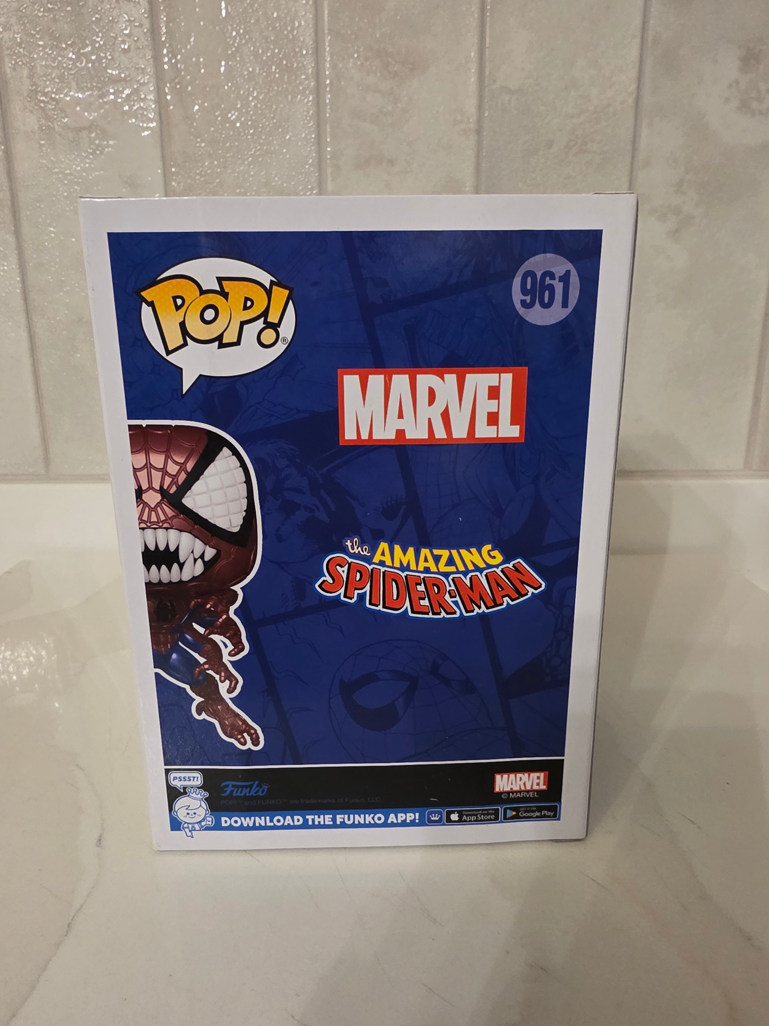 Funko Pop! Marvel Doppelganger Spider-man (metallic) 961 (pre-owned) - Frog Vault Collectables