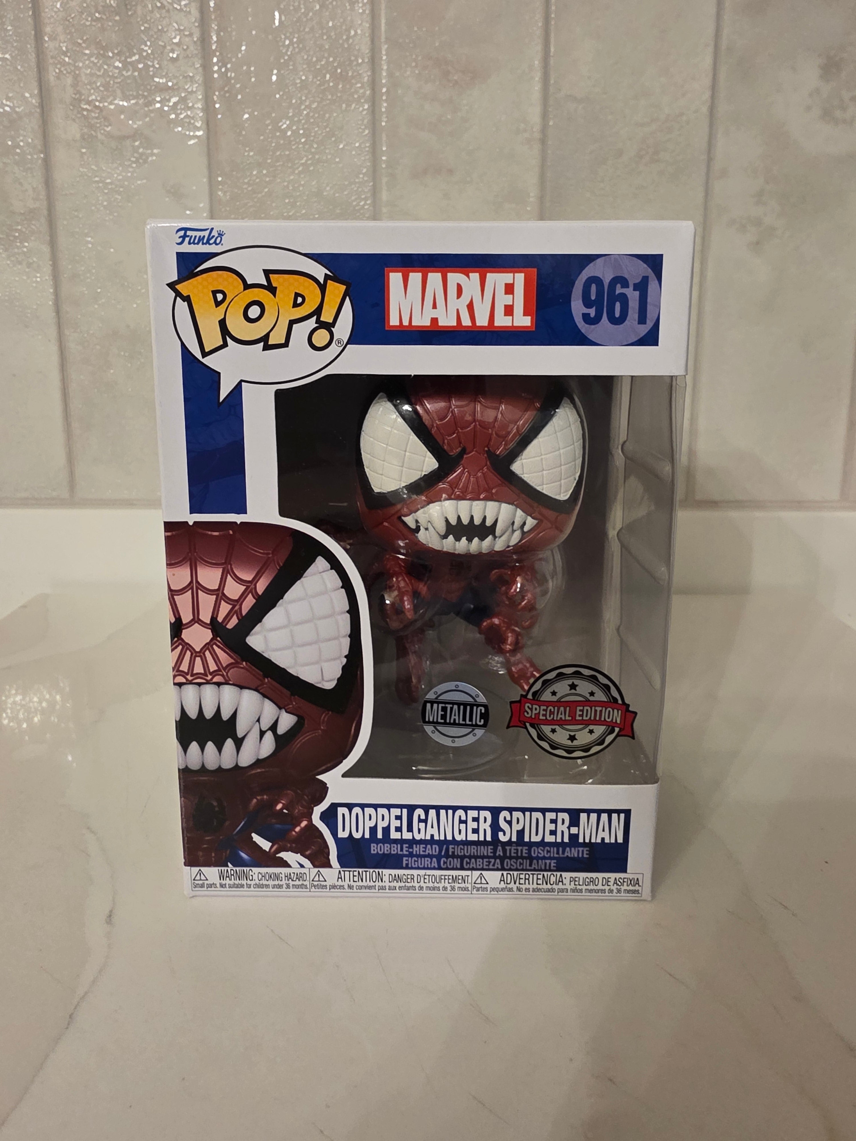 Funko Pop! Marvel Doppelganger Spider-man (metallic) 961 (pre-owned) - Frog Vault Collectables