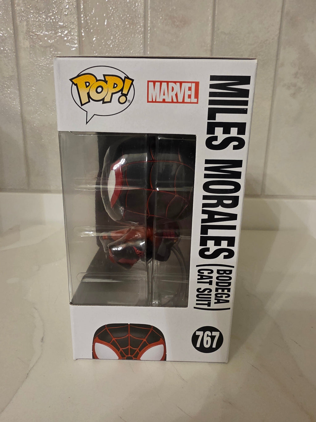 Funko Pop! Marvel Miles Morales (Bodega Cat Suit) 767 (pre-owned) - Frog Vault Collectables