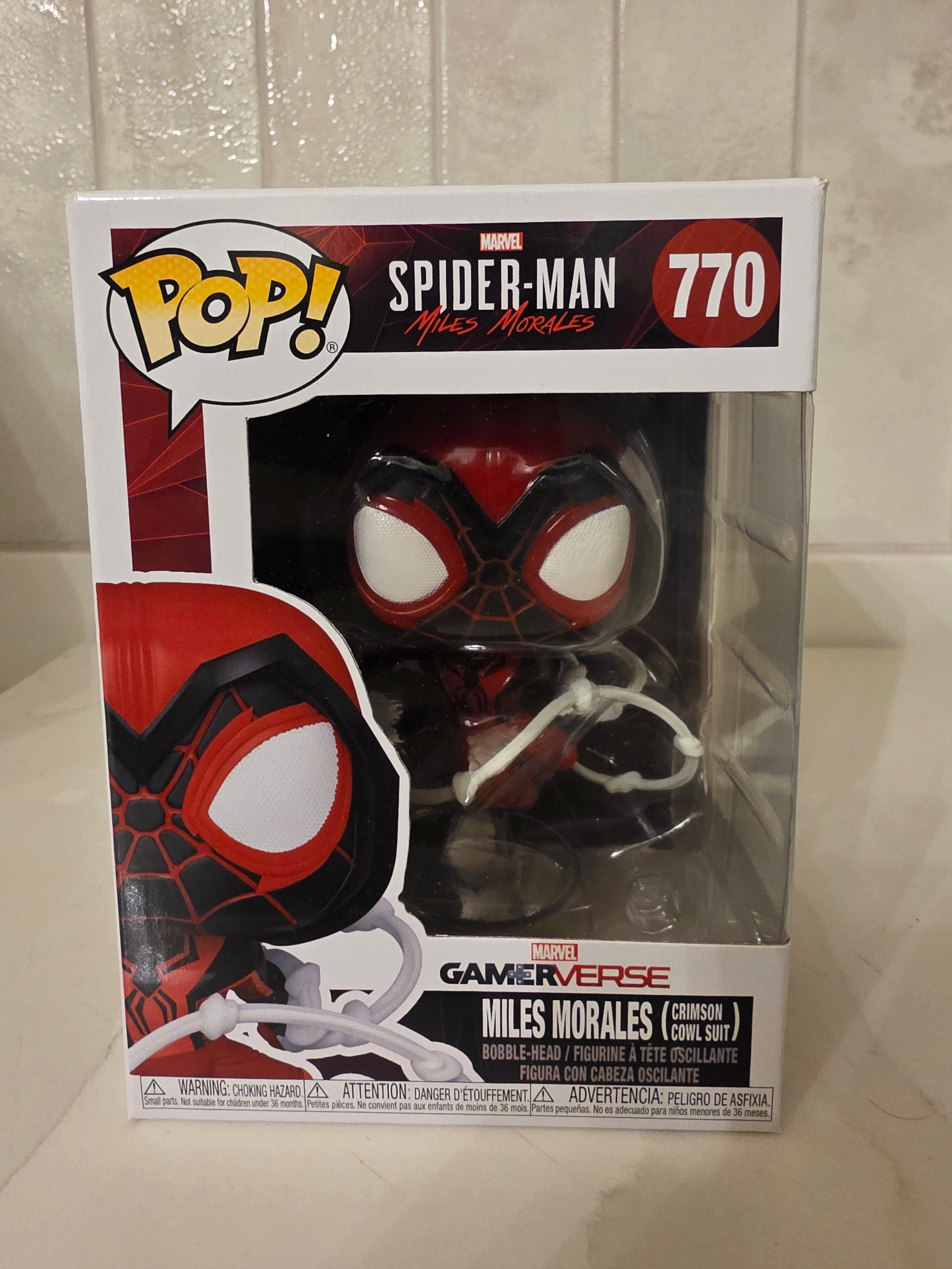 Funko Pop! Marvel Miles Morales (crimson cowl suit) 770 (pre-owned) - Frog Vault Collectables