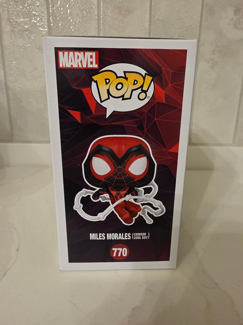 Funko Pop! Marvel Miles Morales (crimson cowl suit) 770 (pre-owned) - Frog Vault Collectables