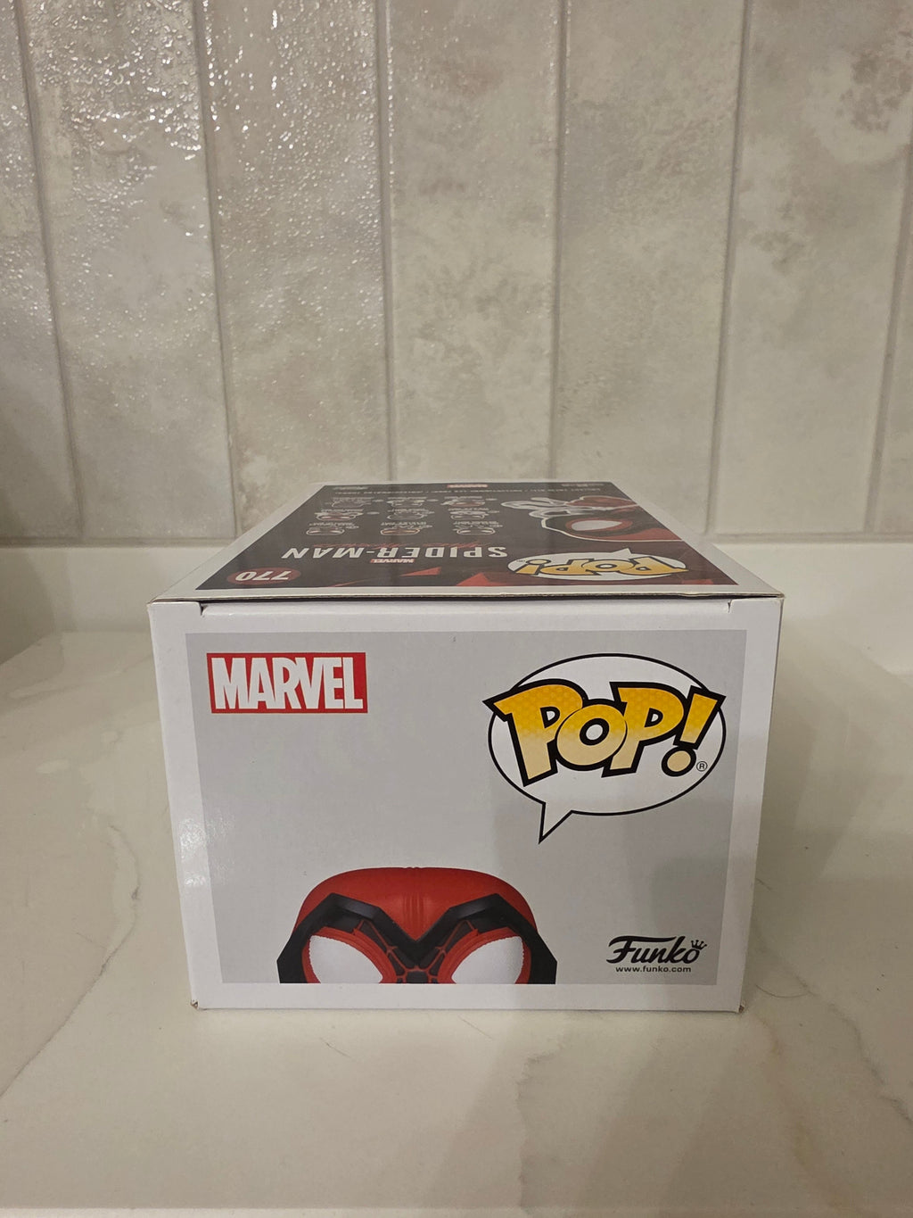 Funko Pop! Marvel Miles Morales (crimson cowl suit) 770 (pre-owned) - Frog Vault Collectables