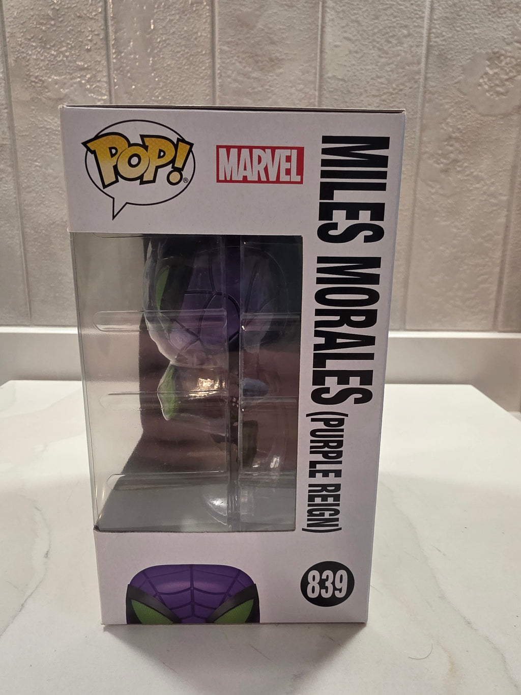 Funko Pop! Marvel Miles Morales (purple reign) 839 (pre-owned) - Frog Vault Collectables