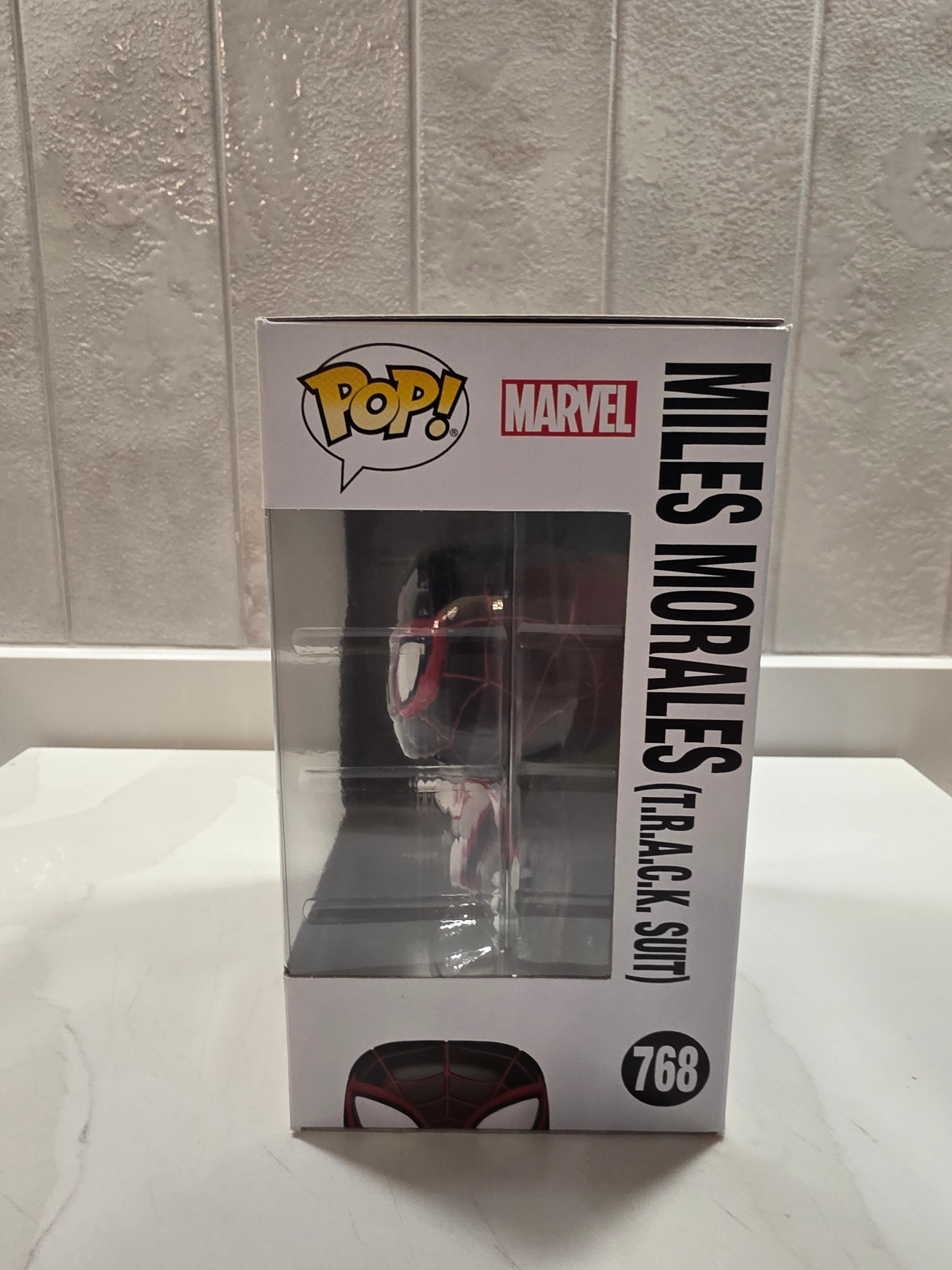 Funko Pop! Marvel Miles Morales (T.R.A.C.K. Suit) 768 (pre-owned) - Frog Vault Collectables