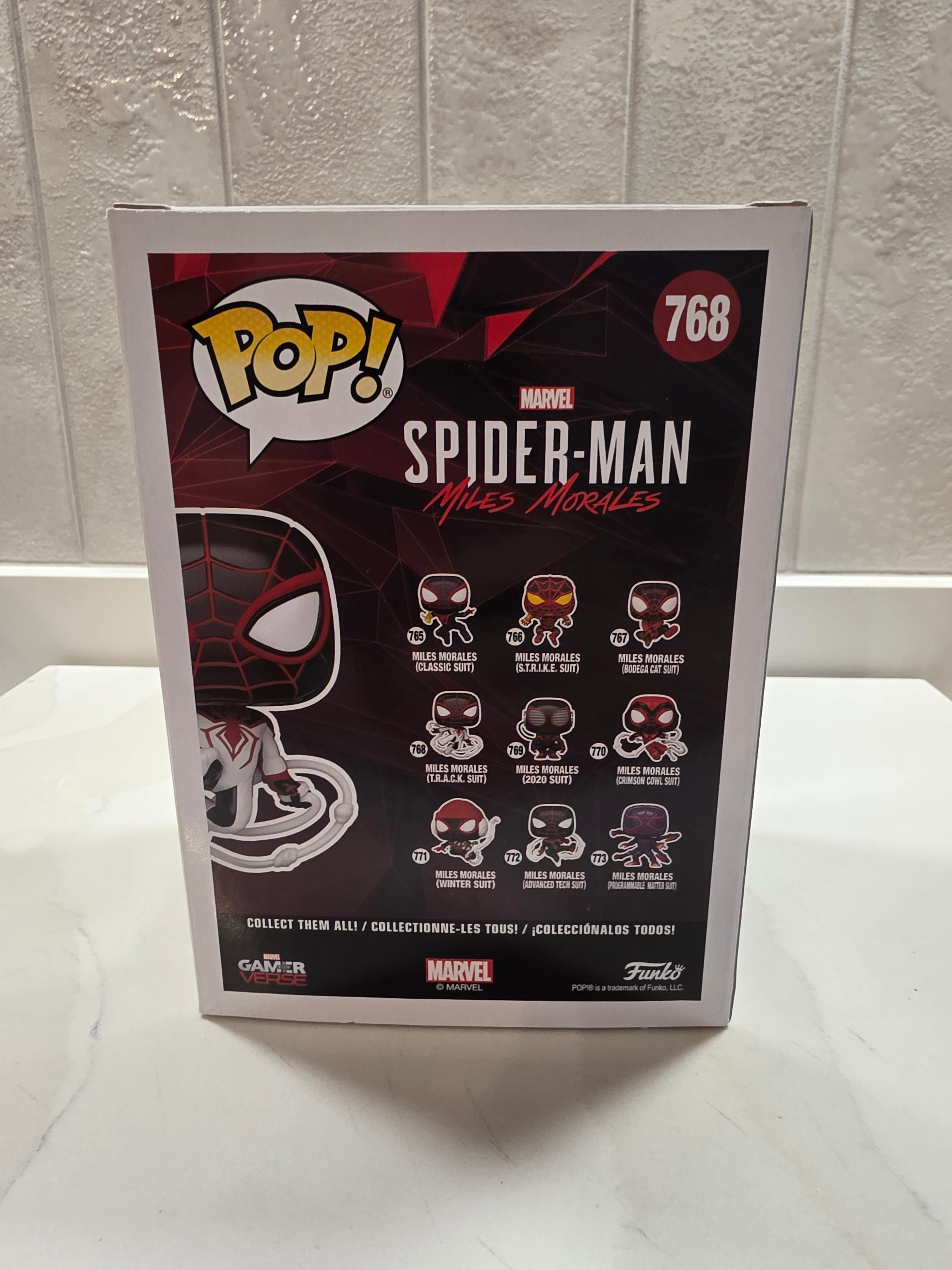Funko Pop! Marvel Miles Morales (T.R.A.C.K. Suit) 768 (pre-owned) - Frog Vault Collectables