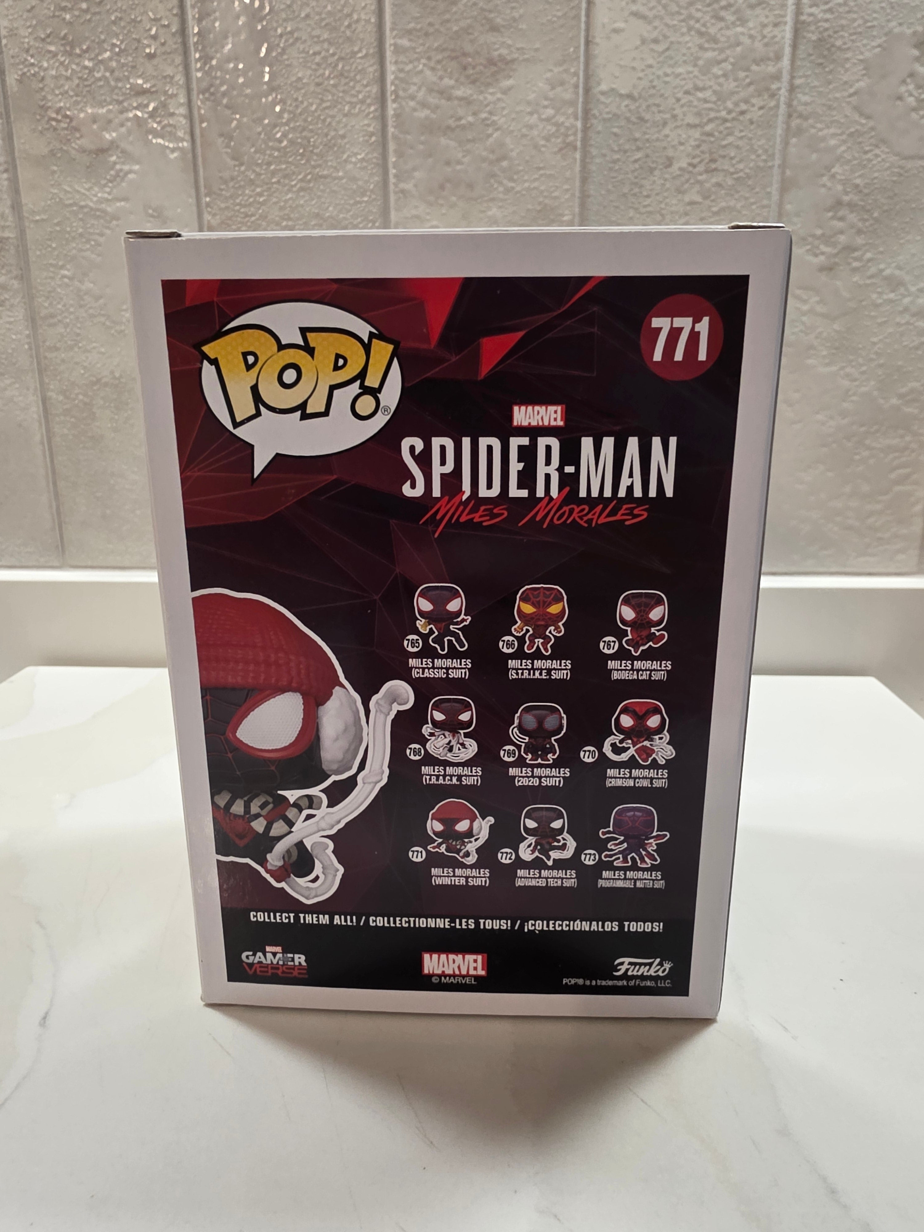 Funko Pop! Marvel Miles Morales (winter suit) 771 (pre-owned) - Frog Vault Collectables