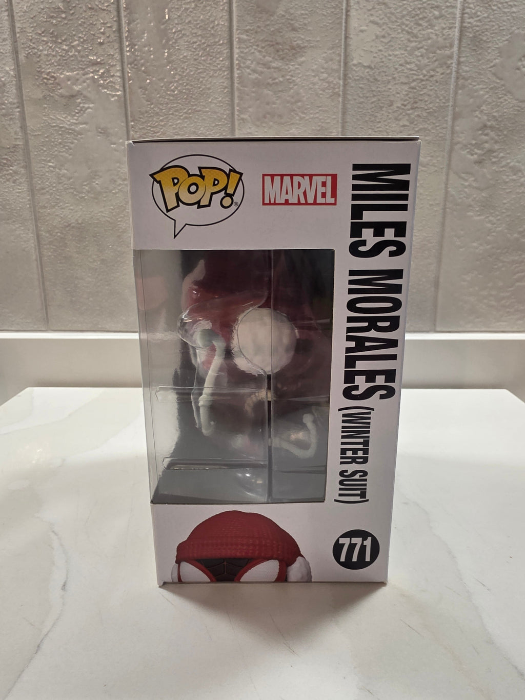 Funko Pop! Marvel Miles Morales (winter suit) 771 (pre-owned) - Frog Vault Collectables