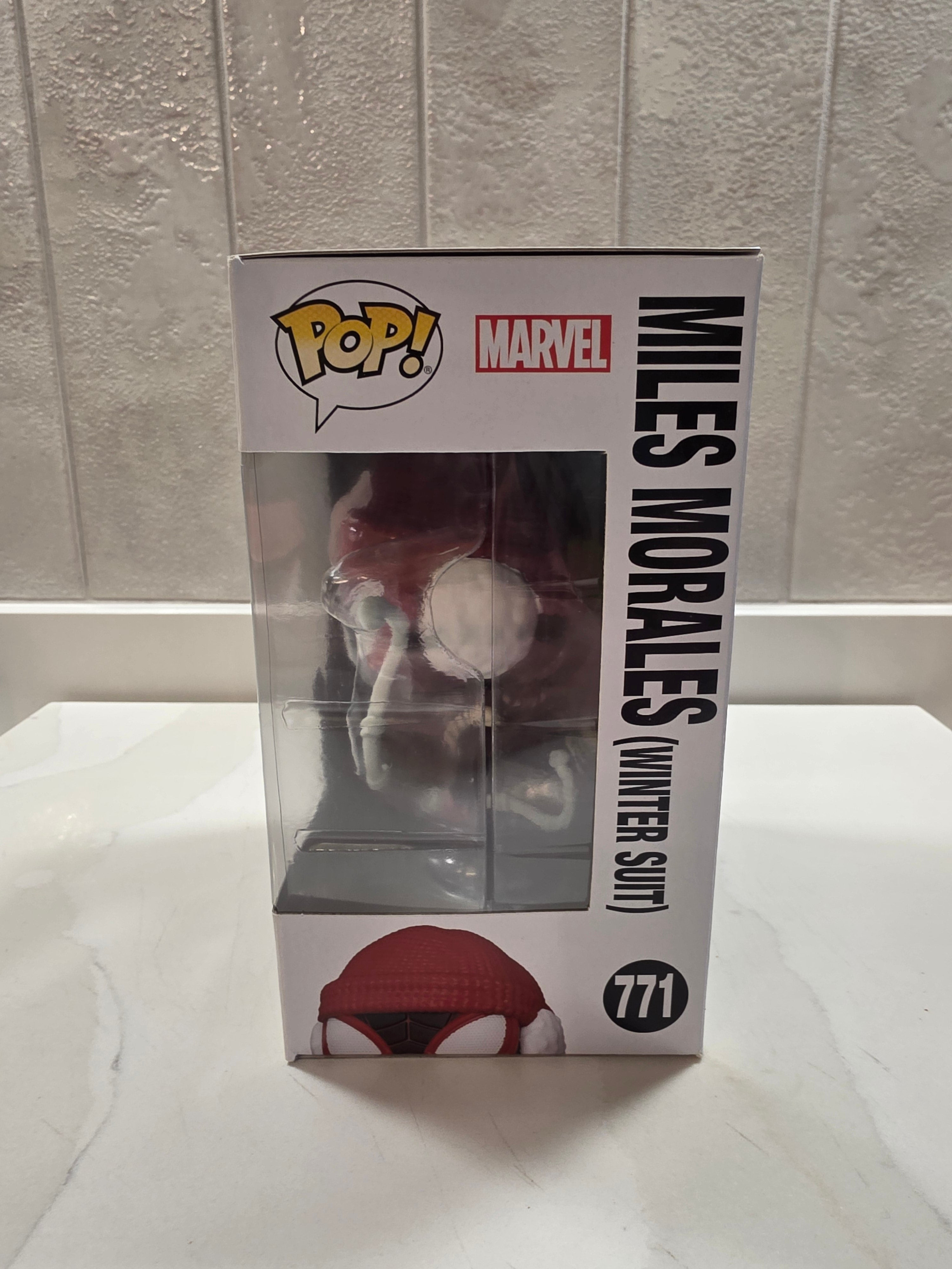 Funko Pop! Marvel Miles Morales (winter suit) 771 (pre-owned) - Frog Vault Collectables