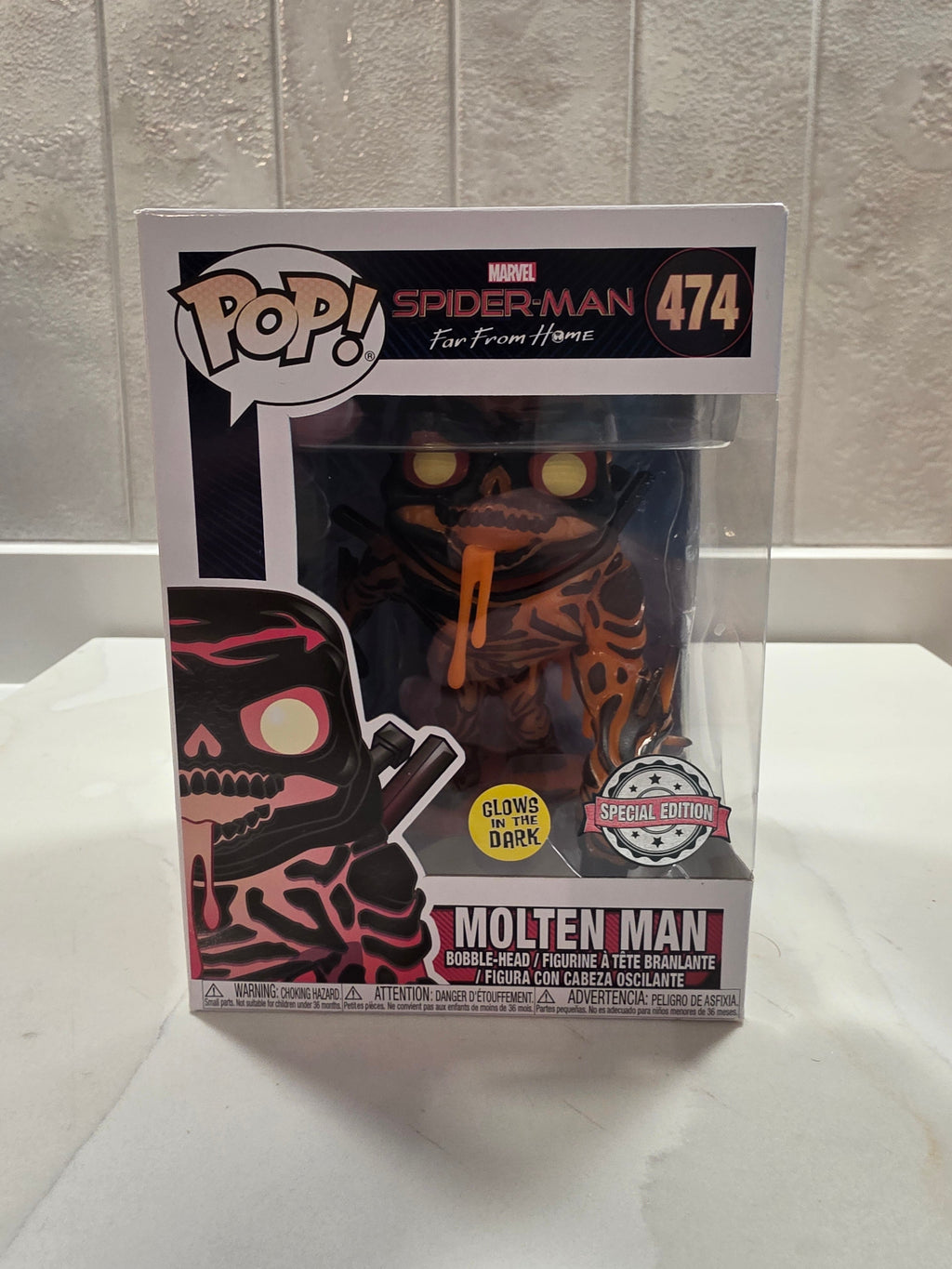 Funko Pop! Marvel Molten Man 474 (pre-owned) - Frog Vault Collectables