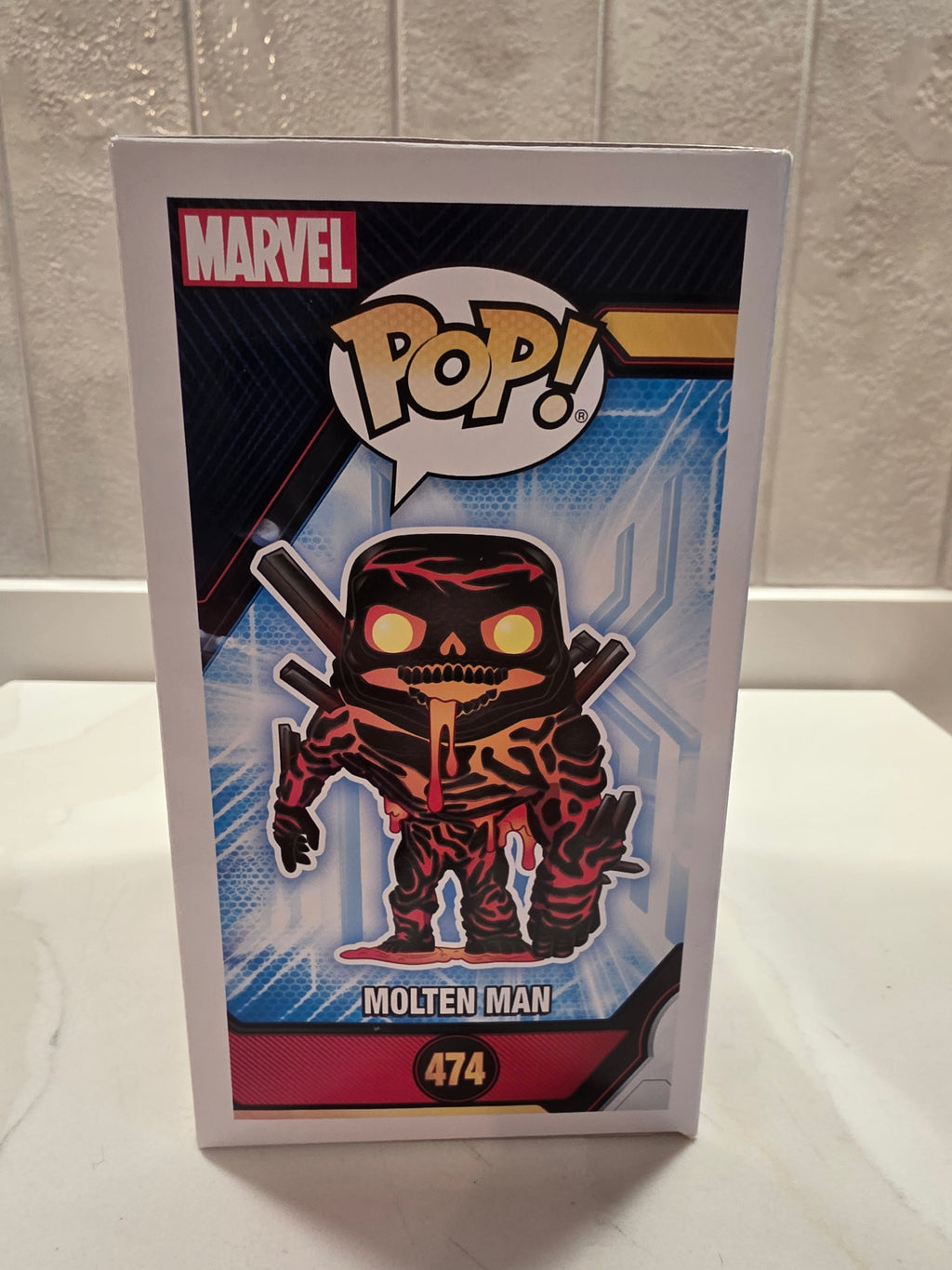 Funko Pop! Marvel Molten Man 474 (pre-owned) - Frog Vault Collectables