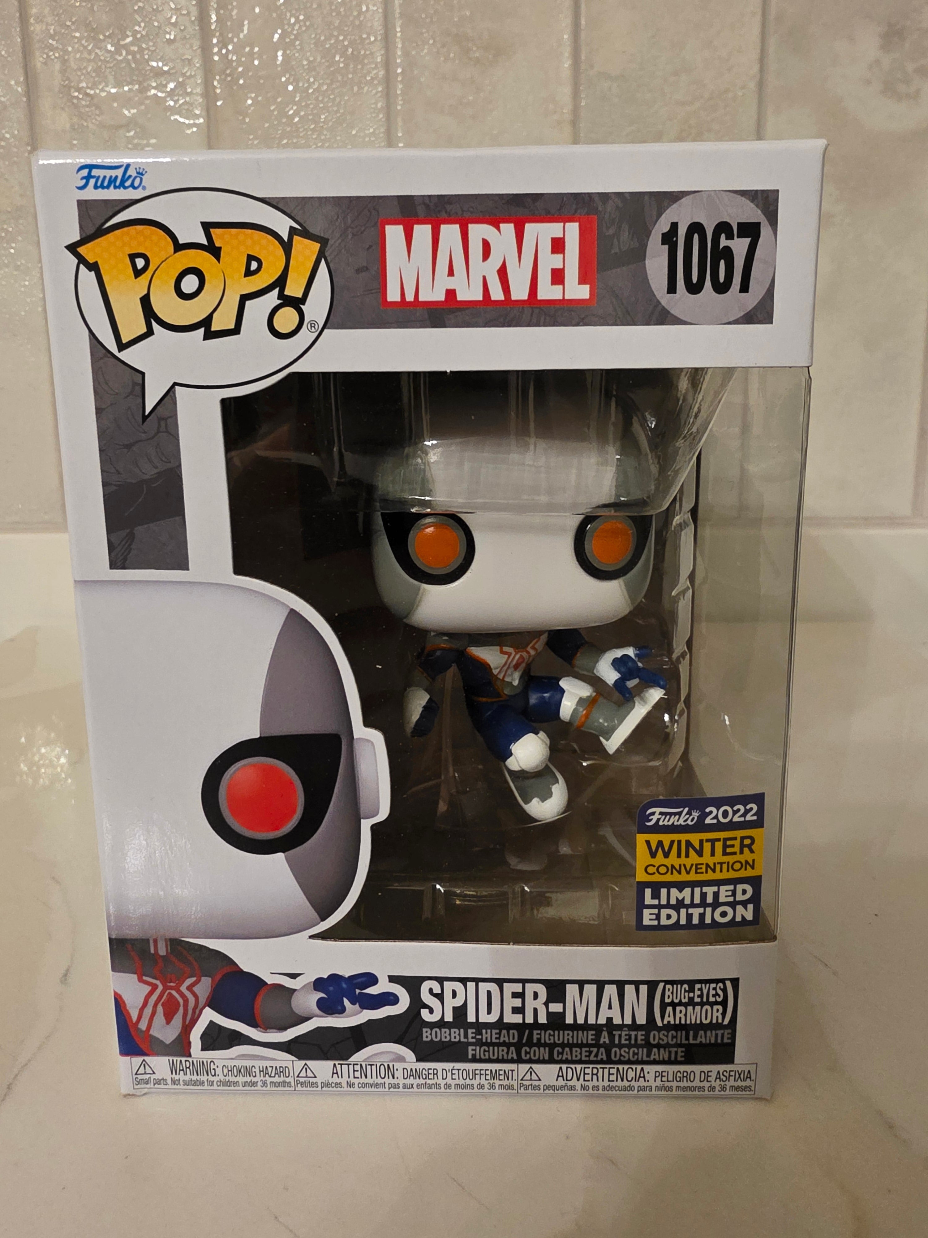 Funko Pop! Marvel Spider-man (bug-eyes armor) 1067 (pre-owned) - Frog Vault Collectables