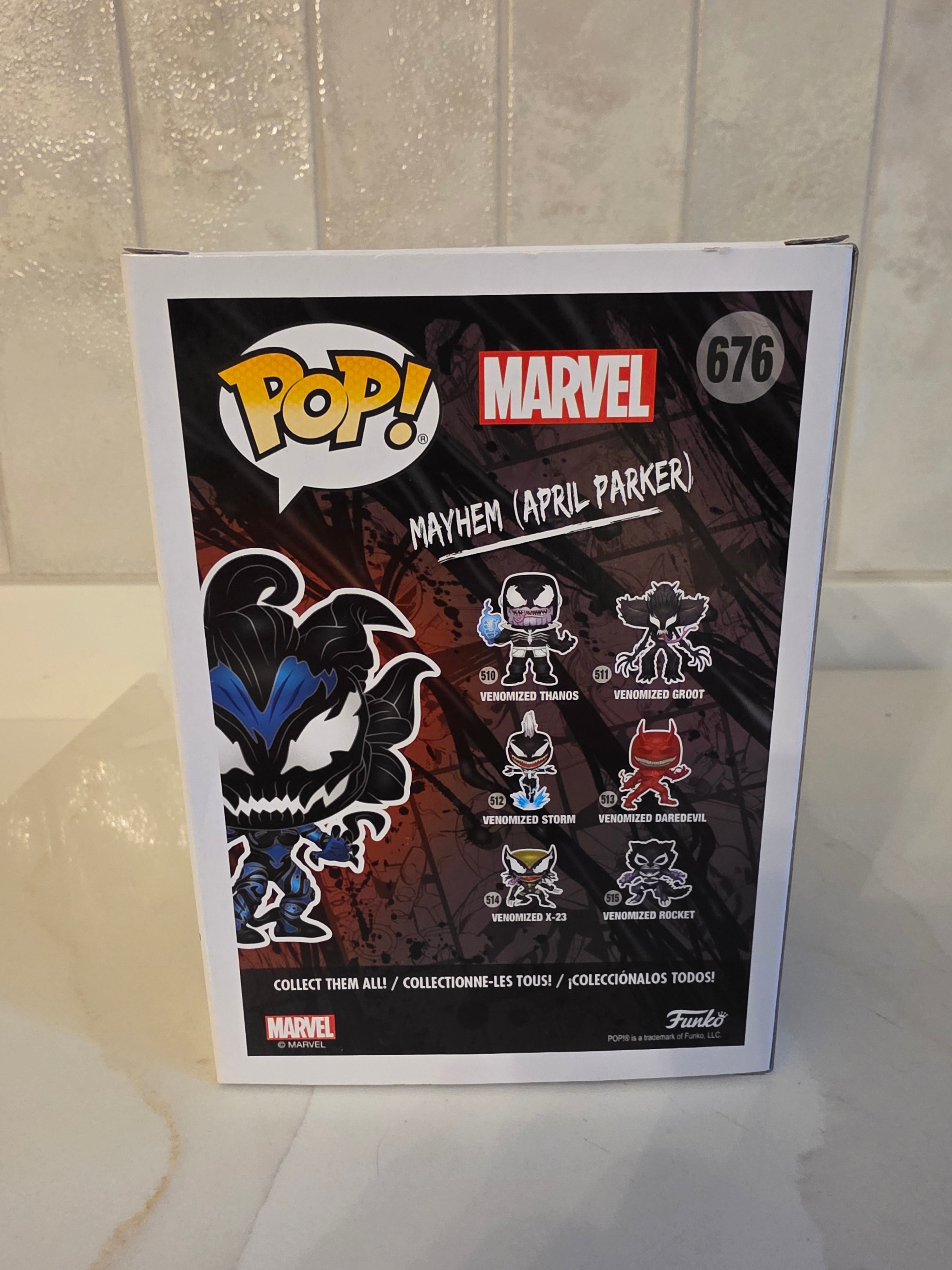 Funko Pop! Marvel Venom Mayhem (April Parker) 676 (pre-owned) - Frog Vault Collectables