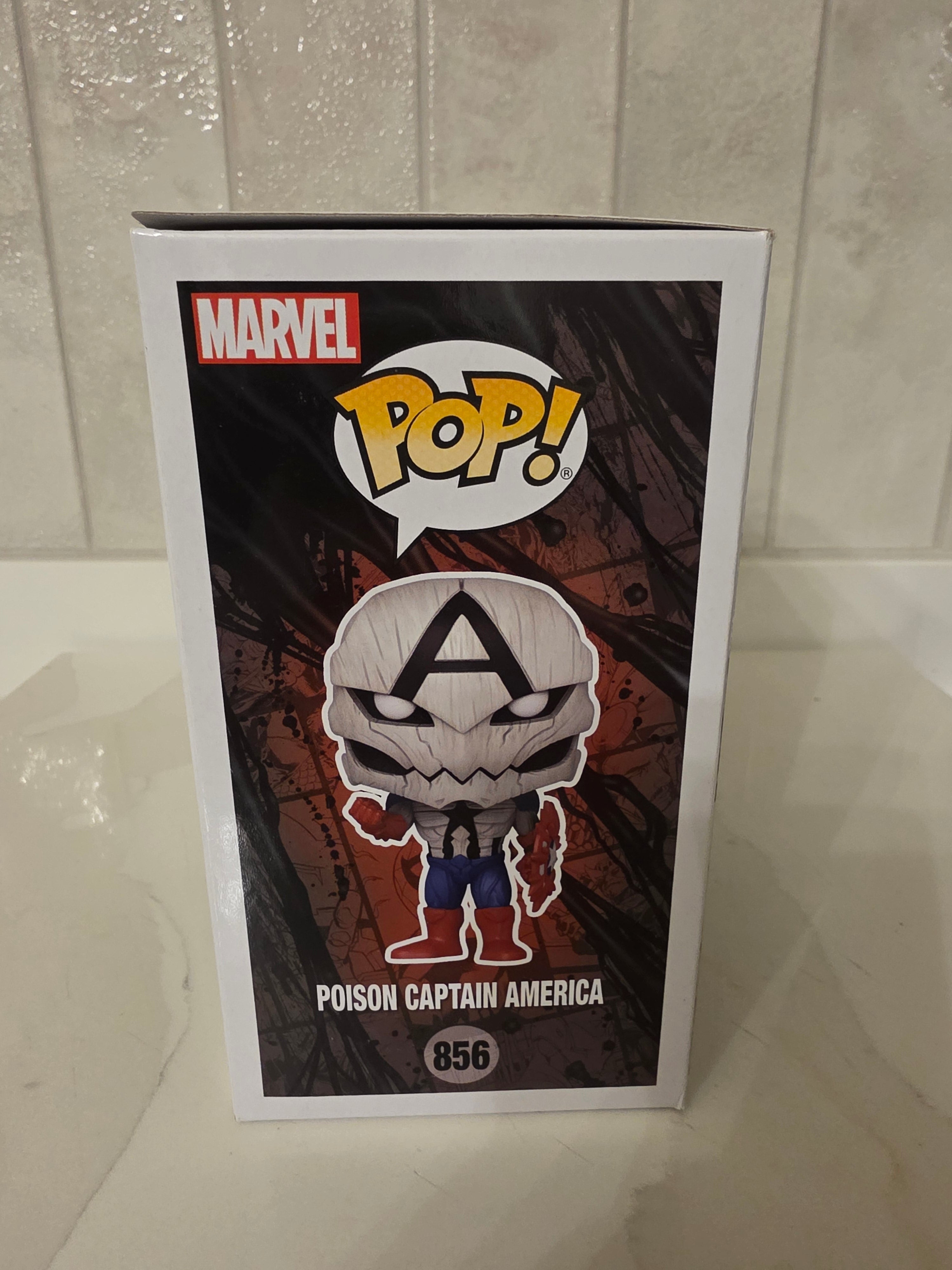 Funko Pop! Marvel Venom Poison Captain America 856 (pre-owned) - Frog Vault Collectables