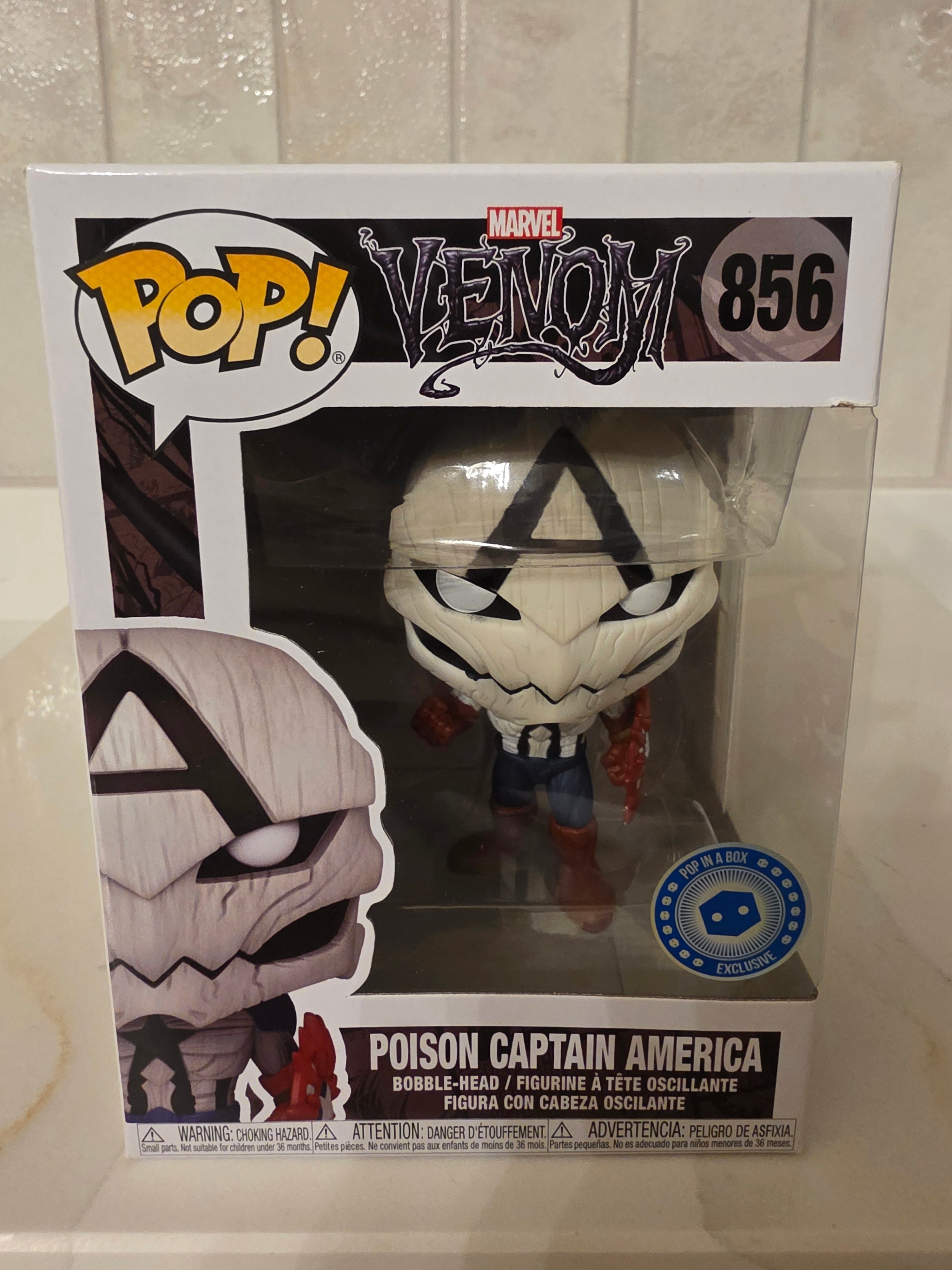 Funko Pop! Marvel Venom Poison Captain America 856 (pre-owned) - Frog Vault Collectables
