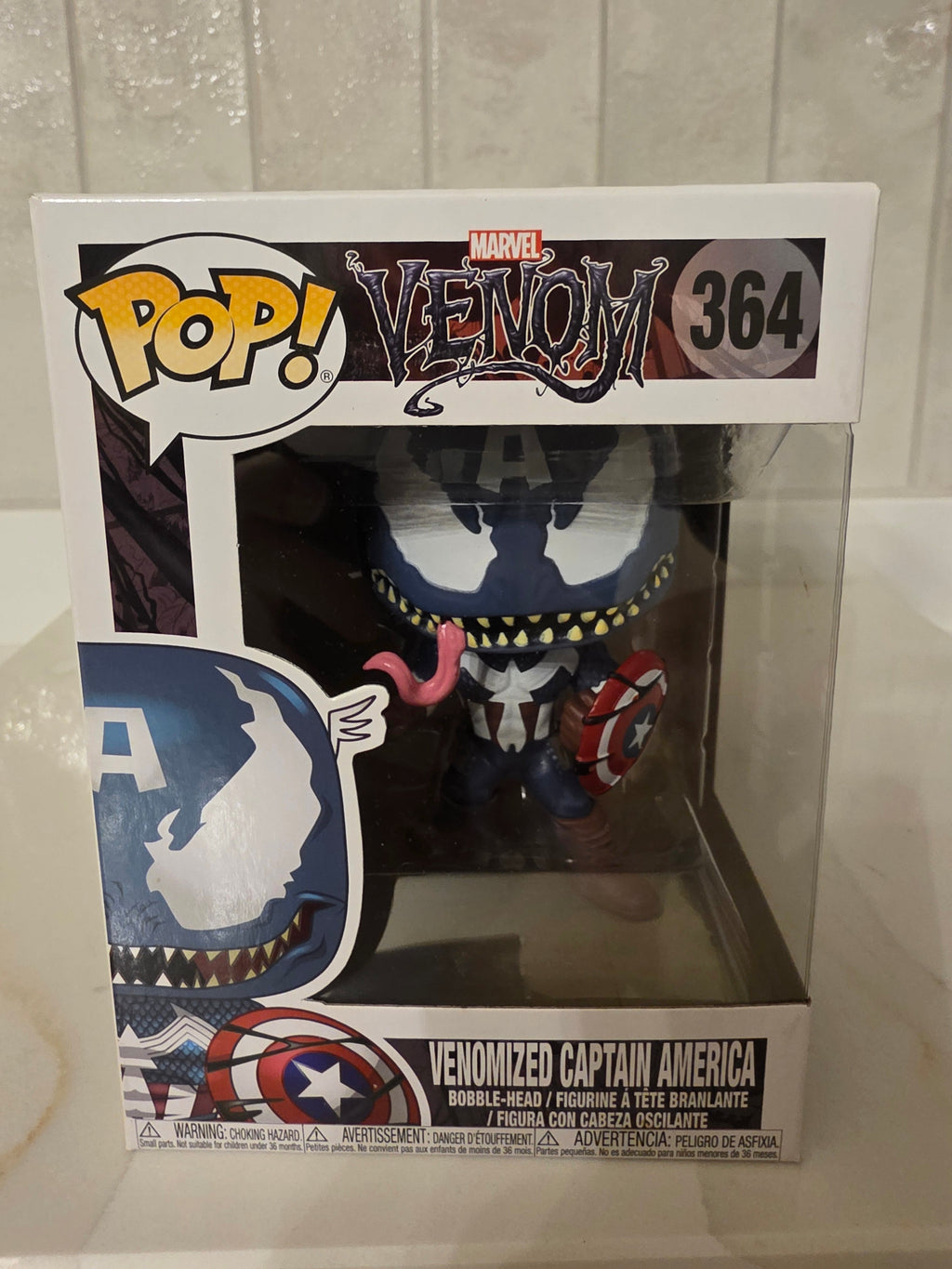 Funko Pop! Marvel Venomized Captain America 364 (pre-owned) - Frog Vault Collectables