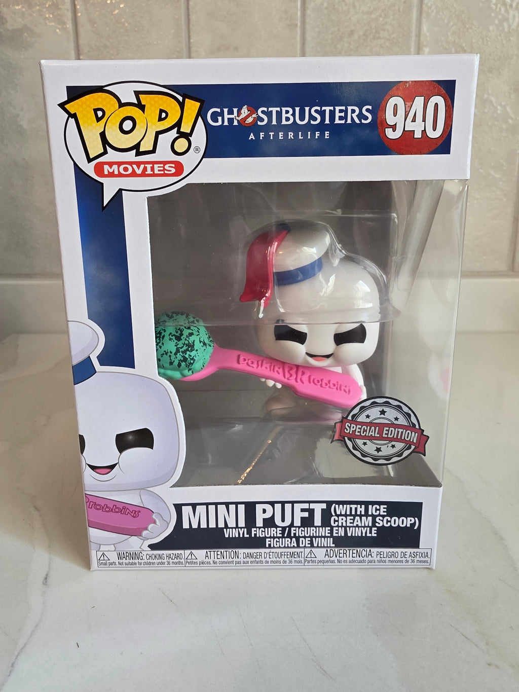 Funko Pop! Mini Puft (with ice cream scoop) 940 (pre-owned) - Frog Vault Collectables